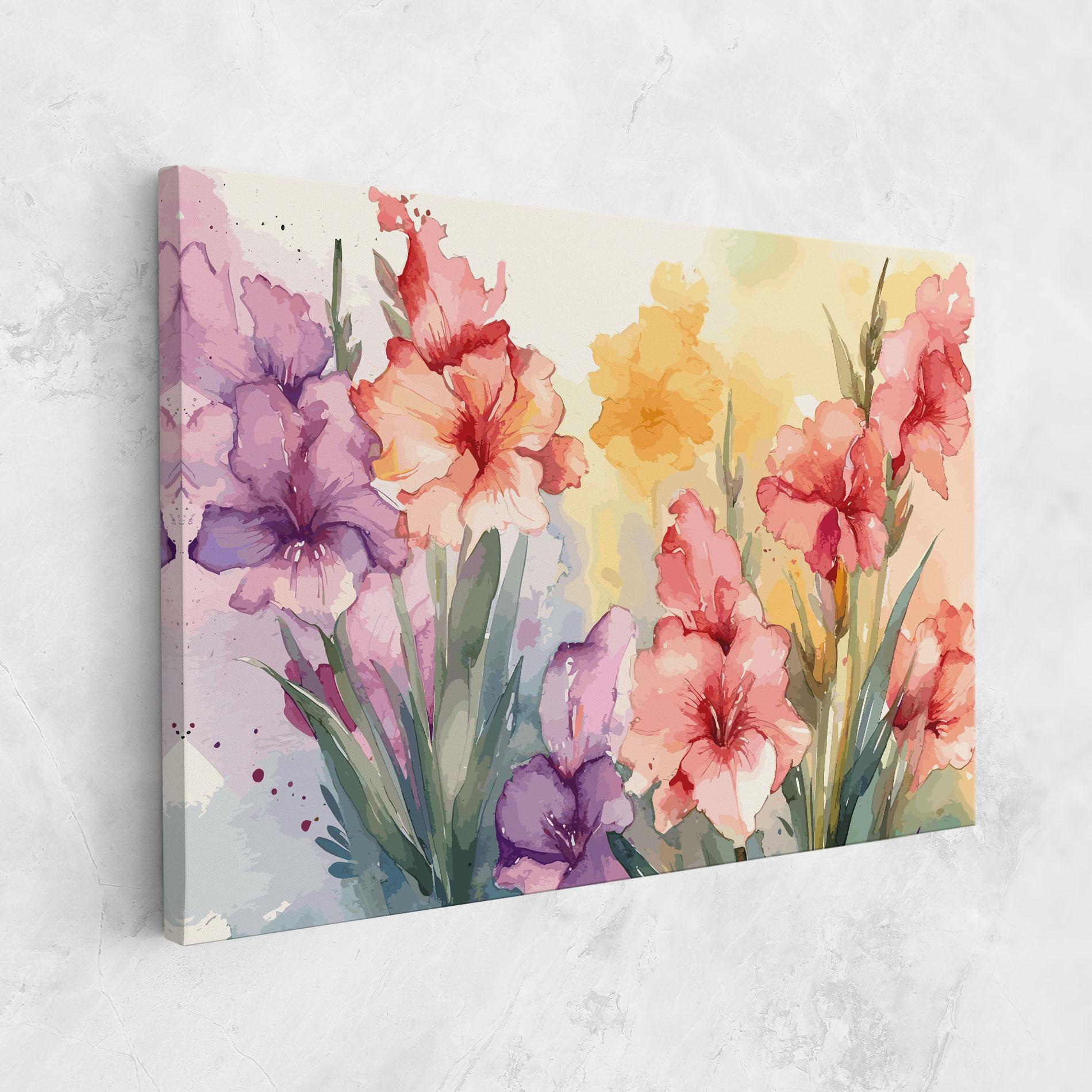 Vászonkép Exotic Watercolor mockup 1