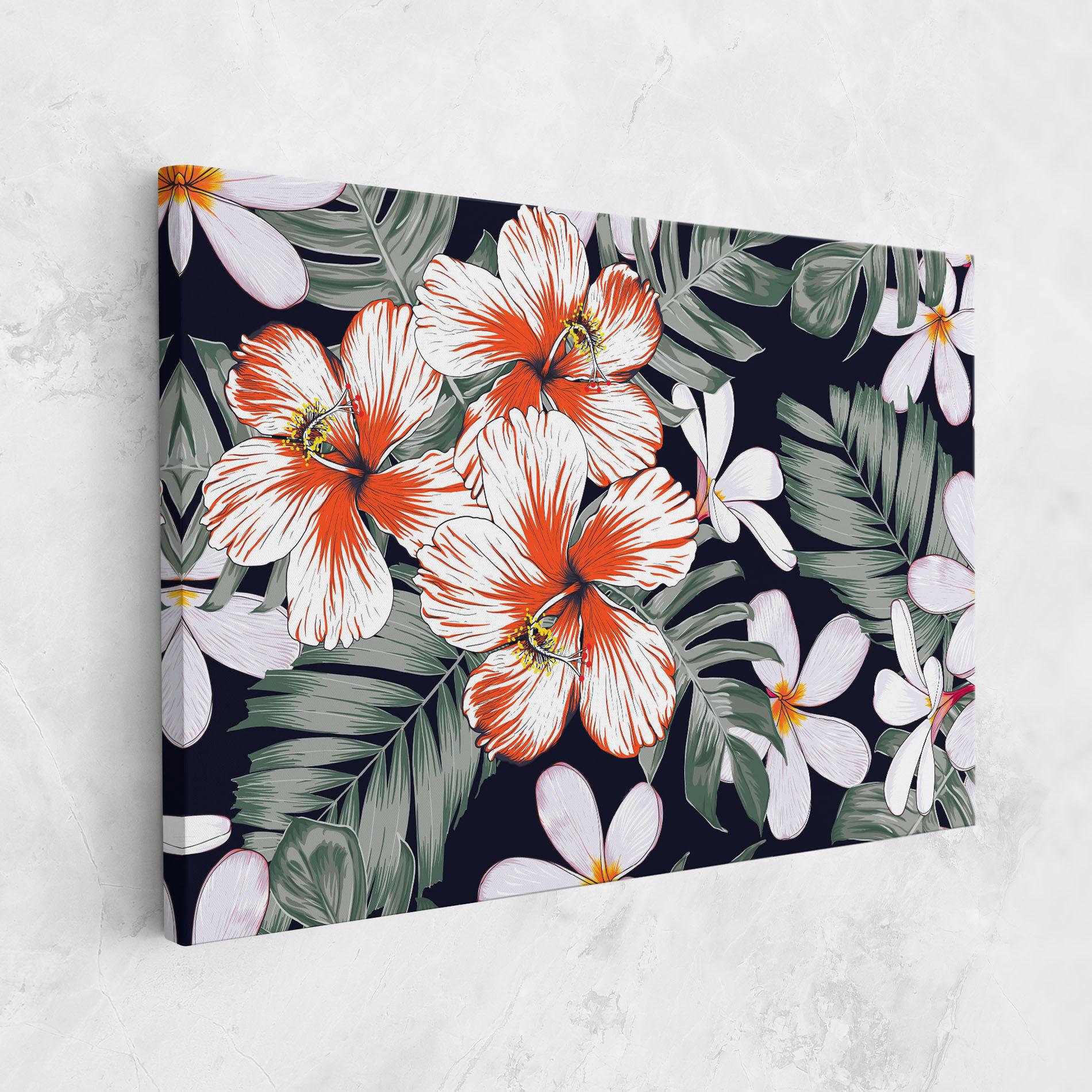 Vászonkép Orange White Exotic mockup 1