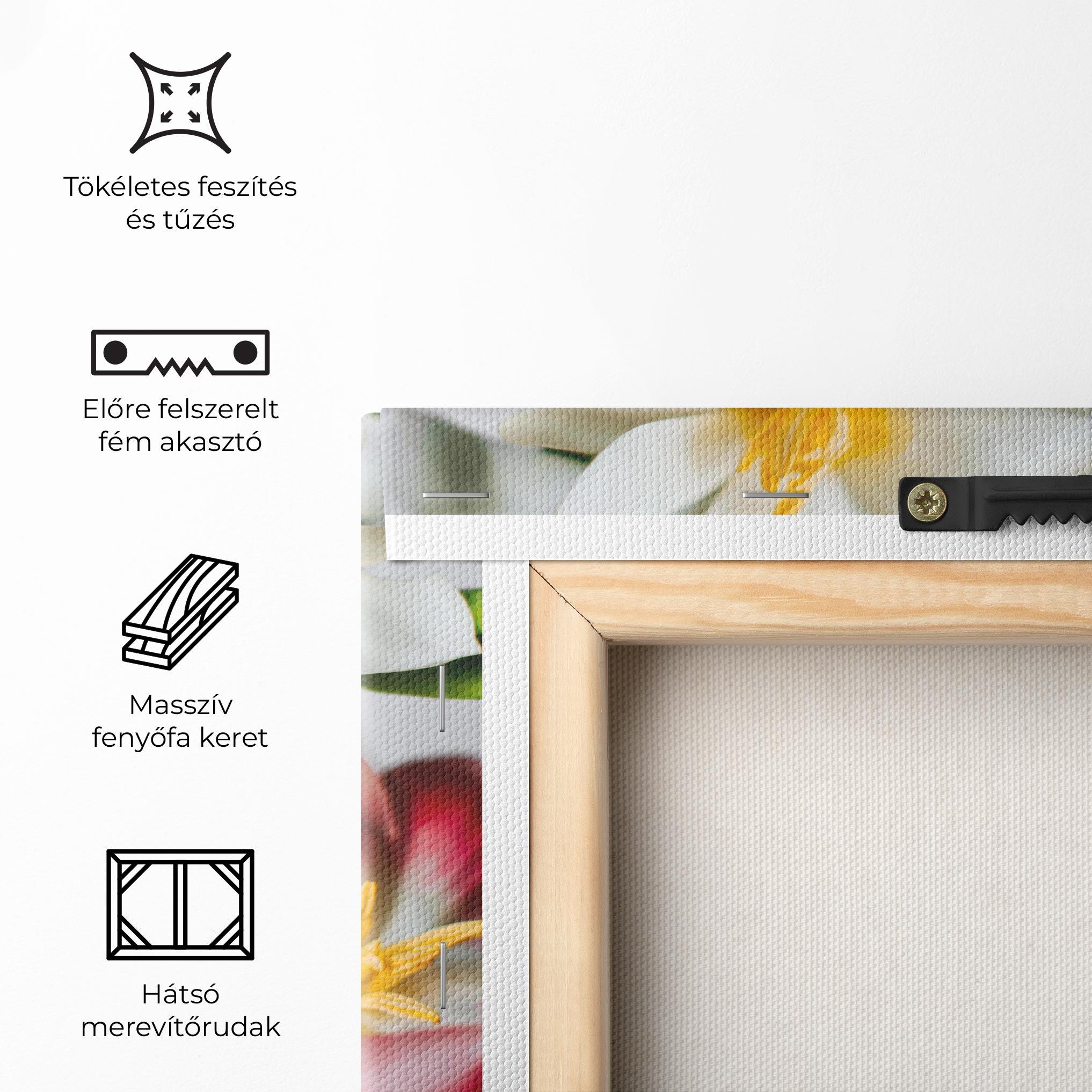 Vászonkép Beautiful Exotic Flower mockup 5