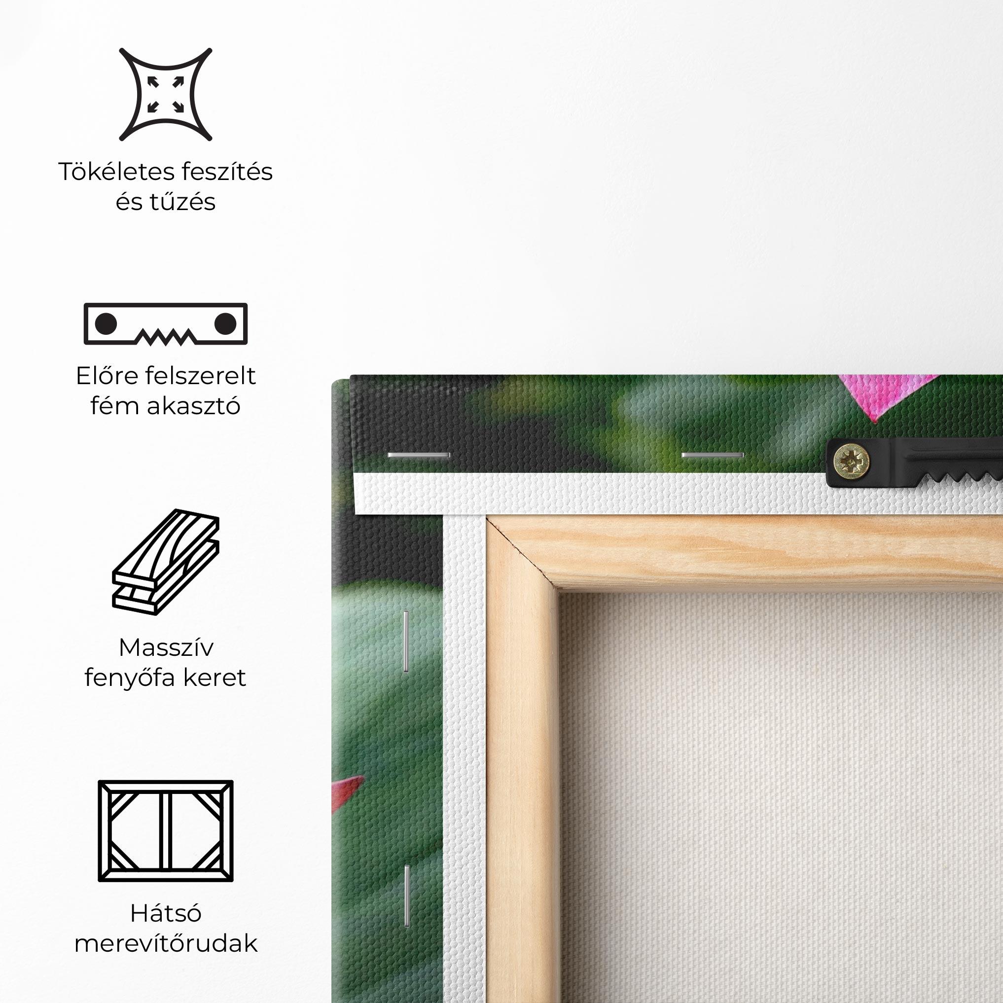 Vászonkép Beautiful Pink Exotic mockup 5