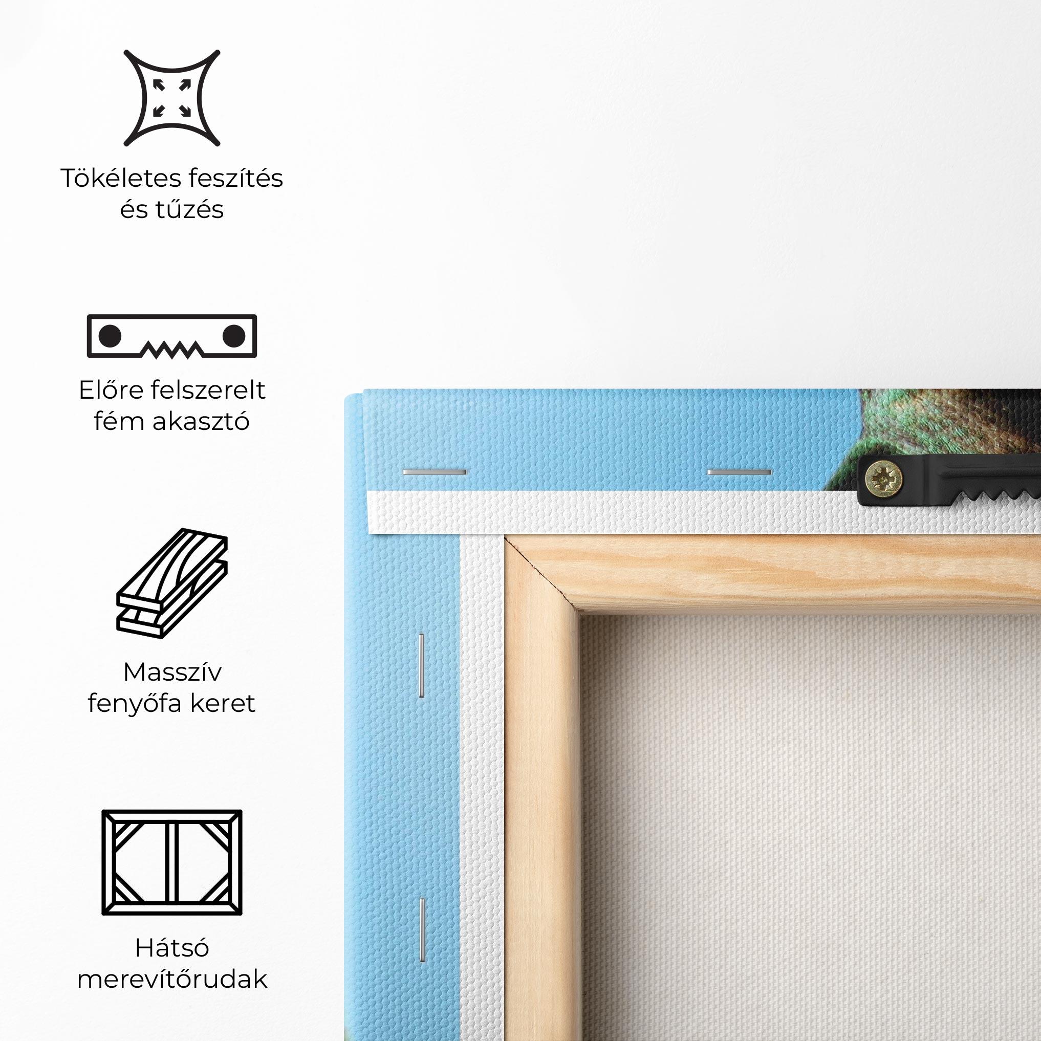 Vászonkép Bird Exotic Flower mockup 5