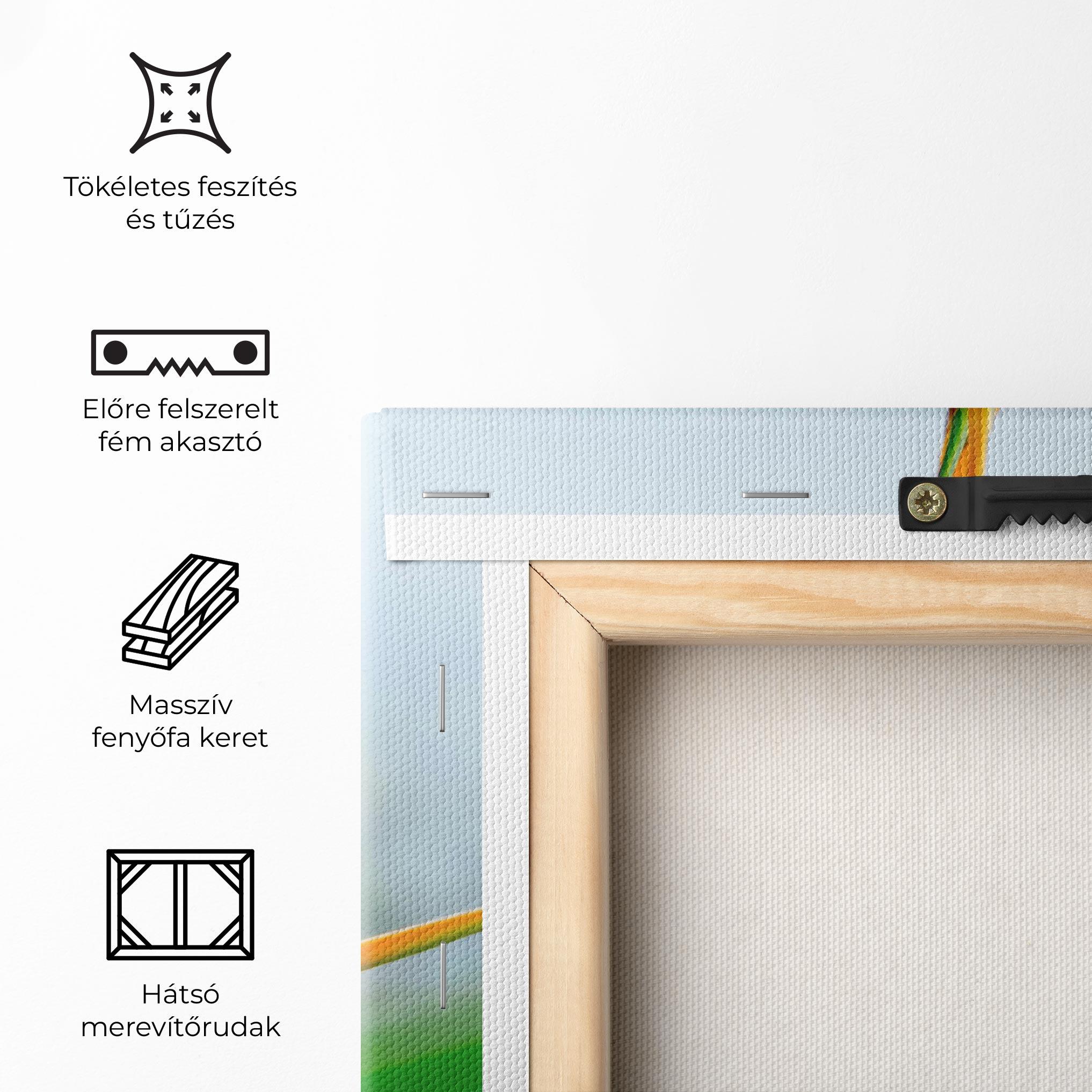 Vászonkép Exotic Orange Green mockup 5