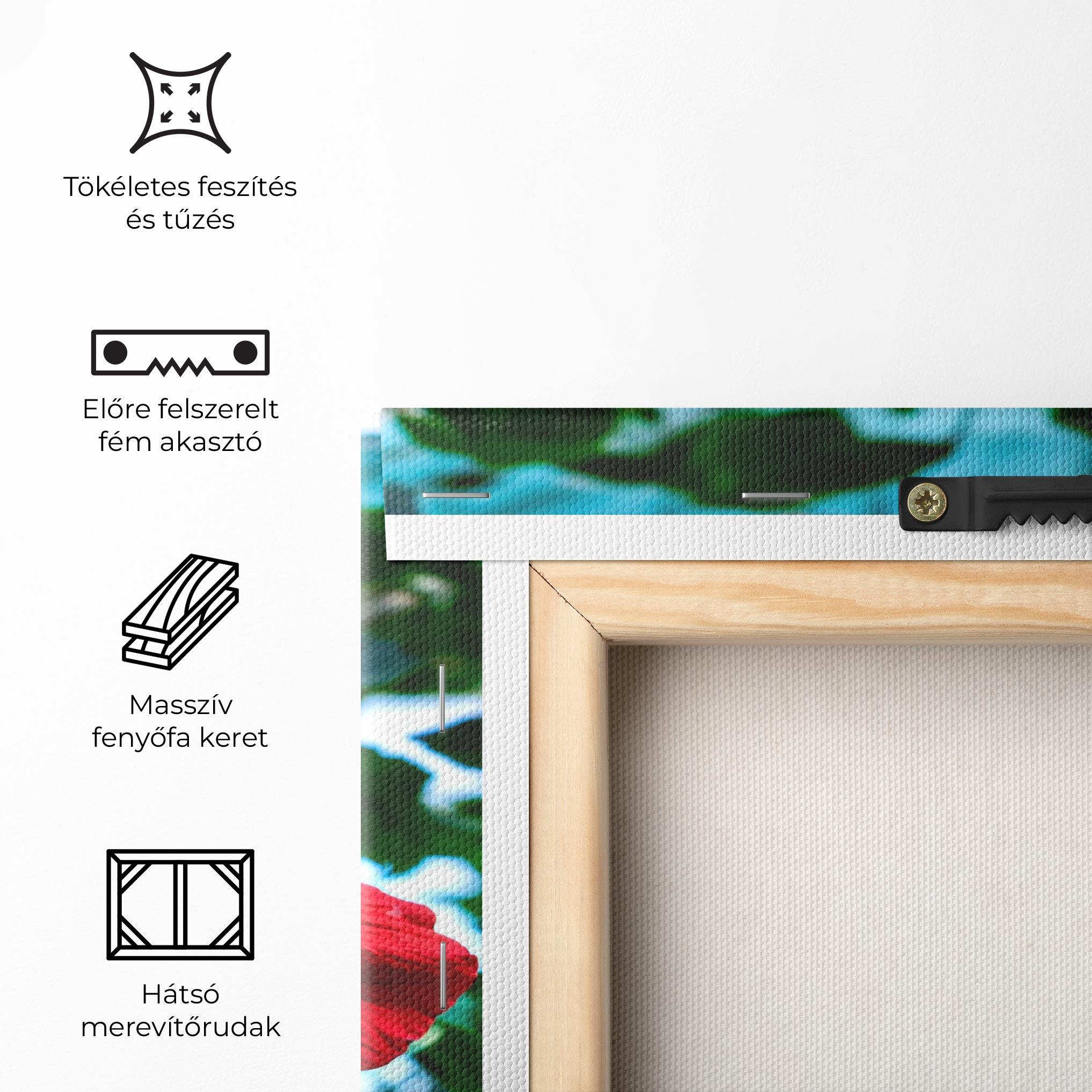 Vászonkép Red Exotic Plant mockup 5