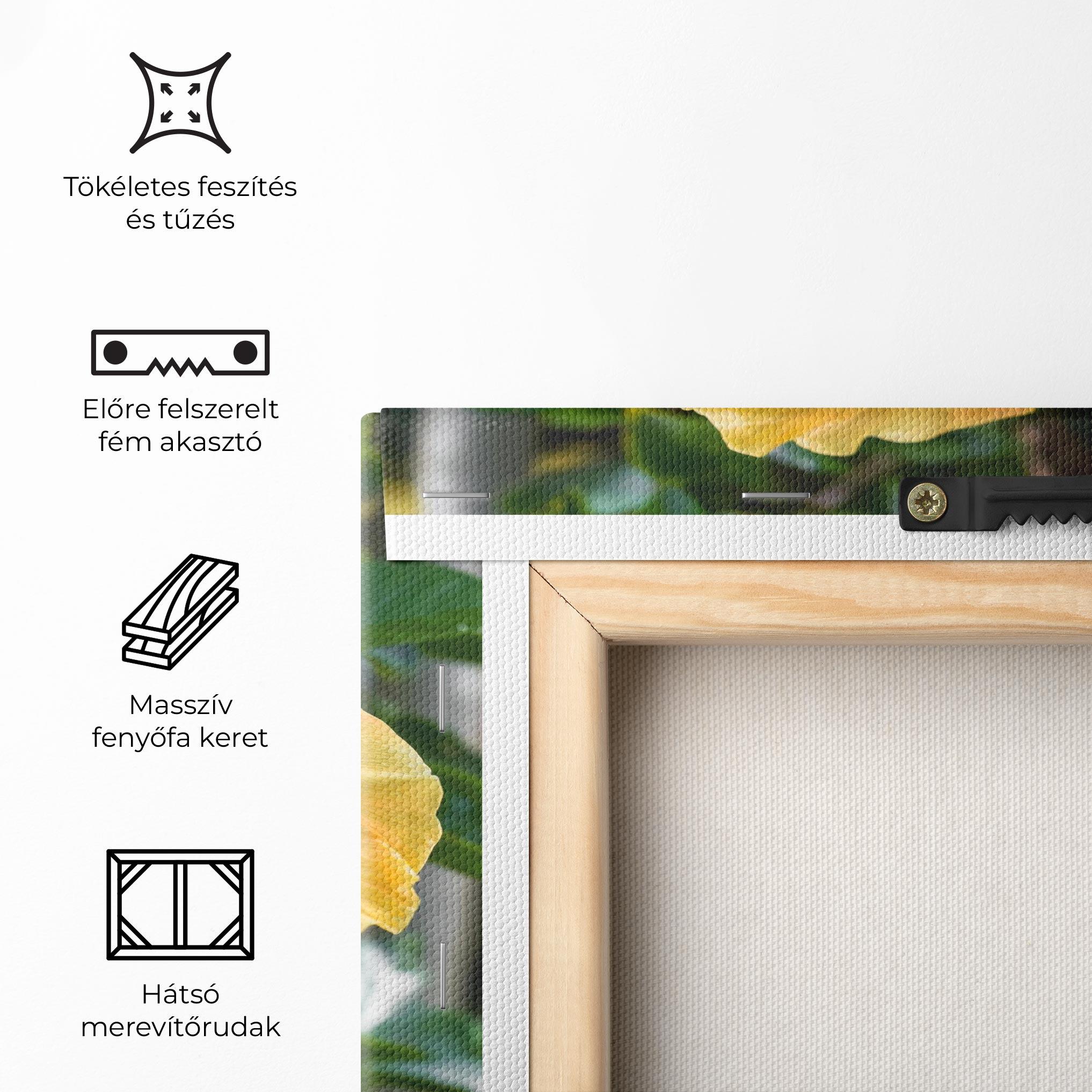Vászonkép Yellow Hibiscus mockup 5