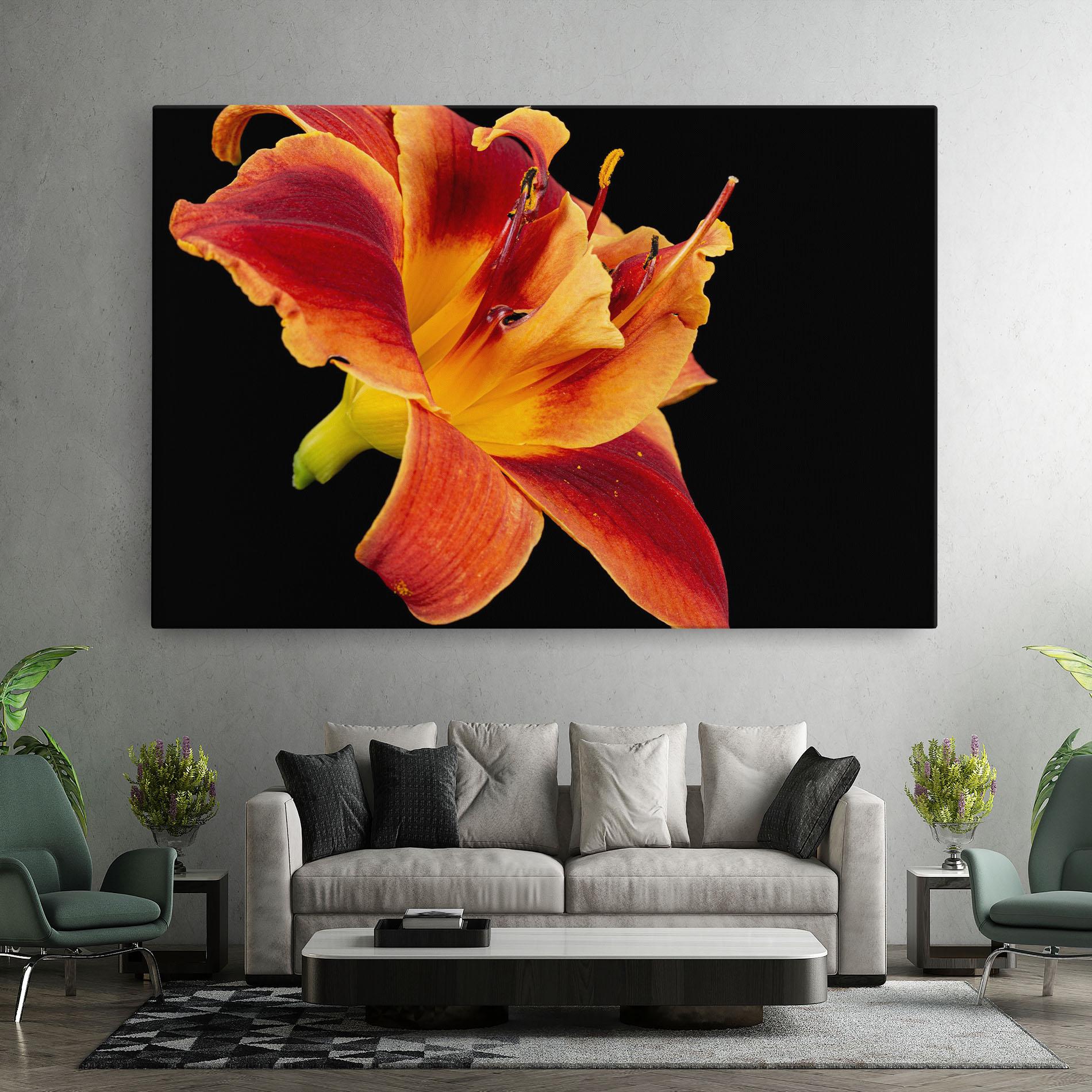 Vászonkép Exotic Orange Red mockup 7