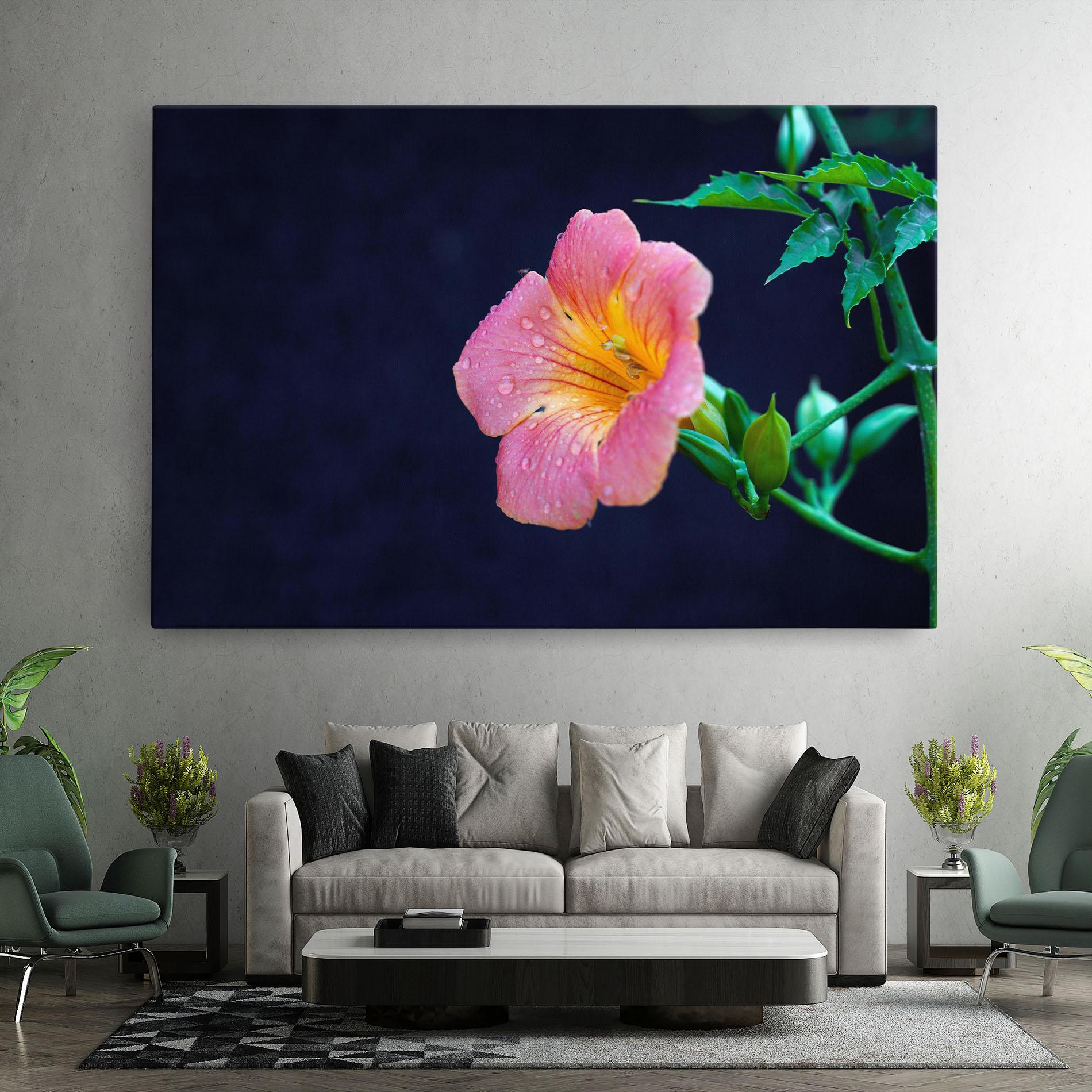 Vászonkép Exotic Pink Plant mockup 7