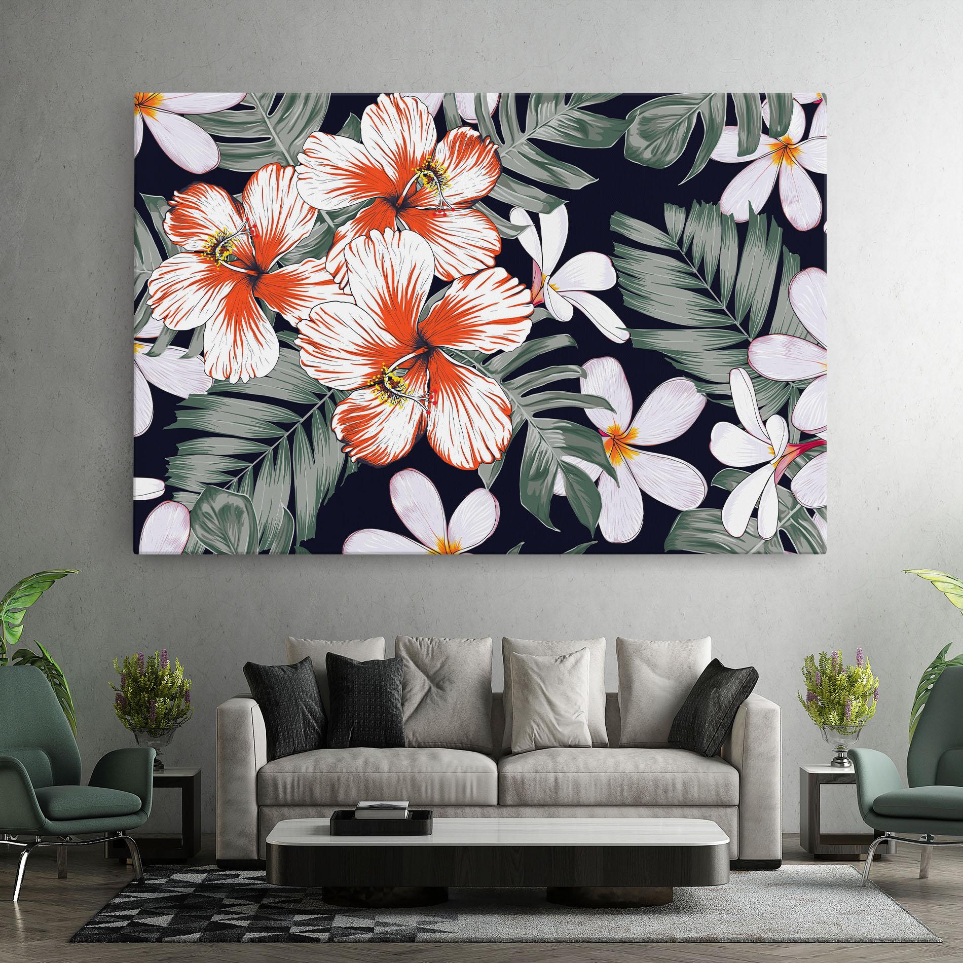 Vászonkép Orange White Exotic mockup 7