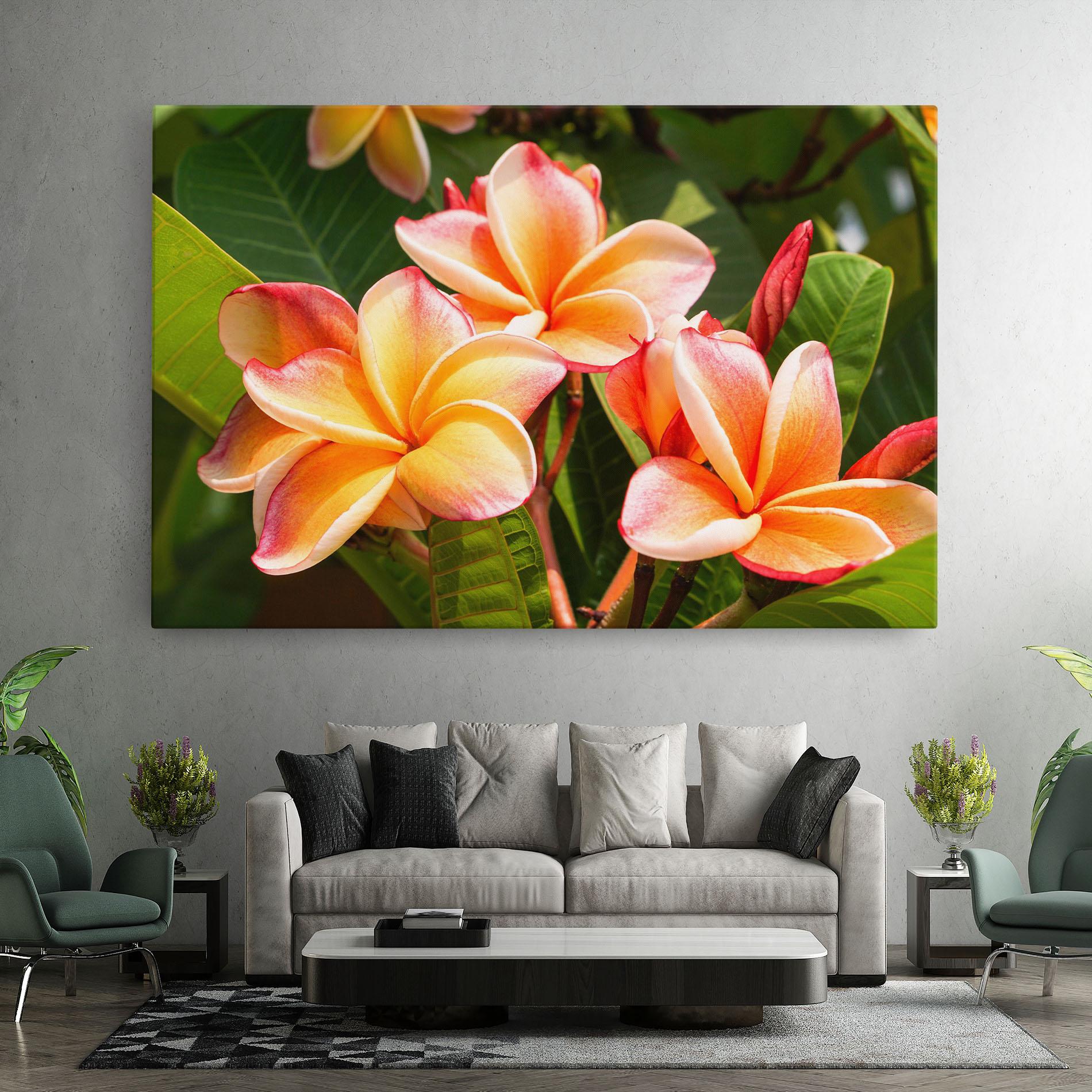 Vászonkép Pretty Plumeria mockup 7