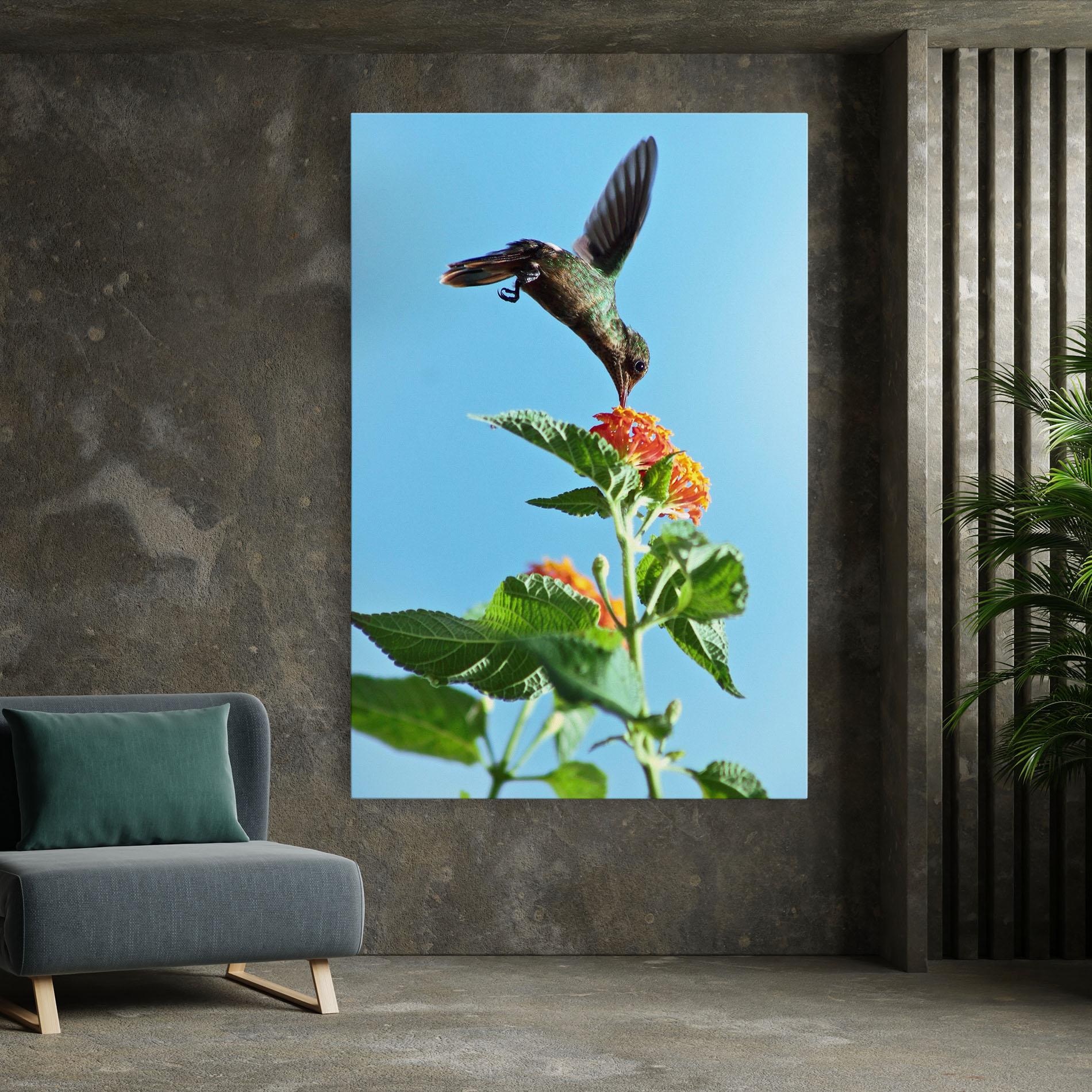 Vászonkép Bird Exotic Flower mockup 7