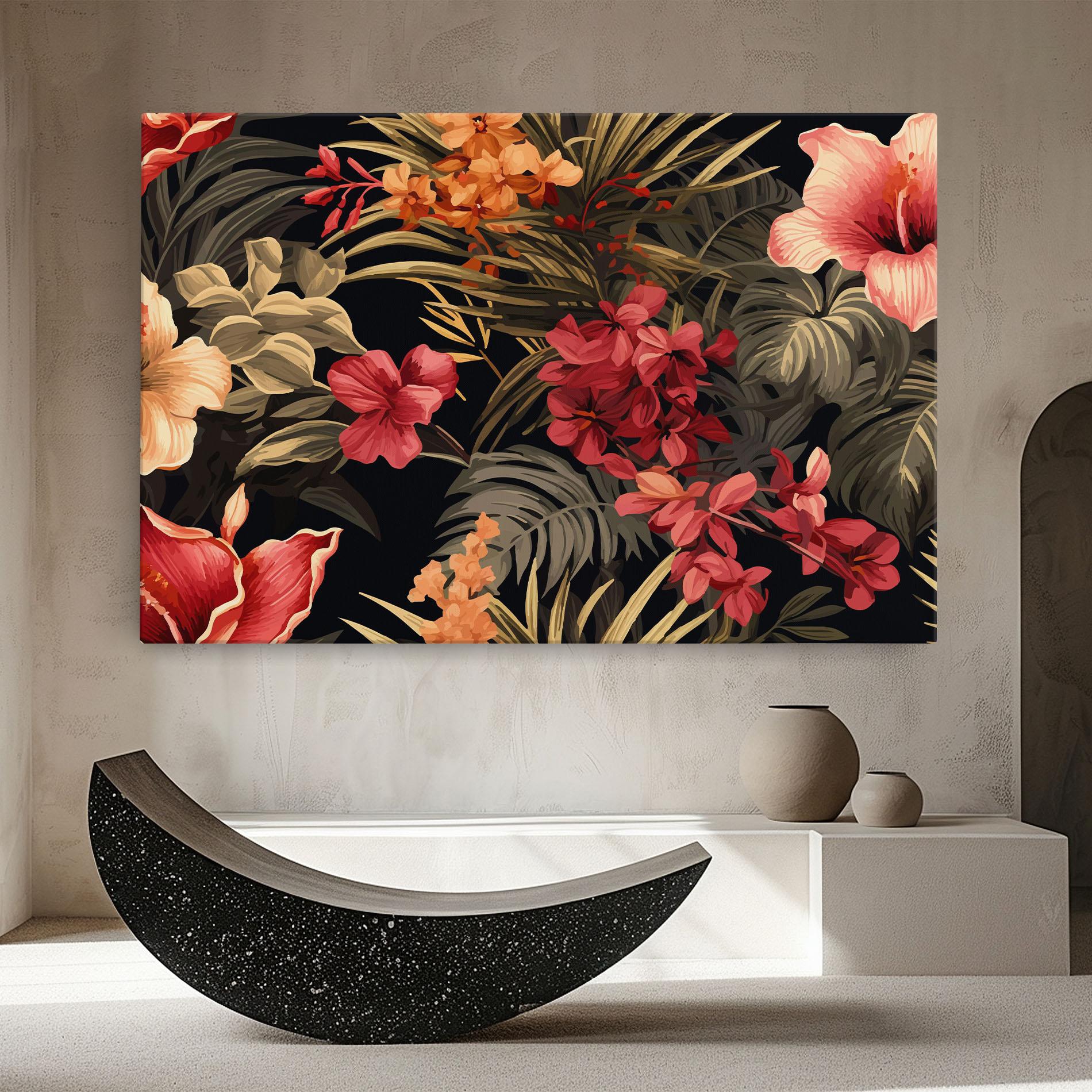 Vászonkép Exotic Flower Plant mockup 8