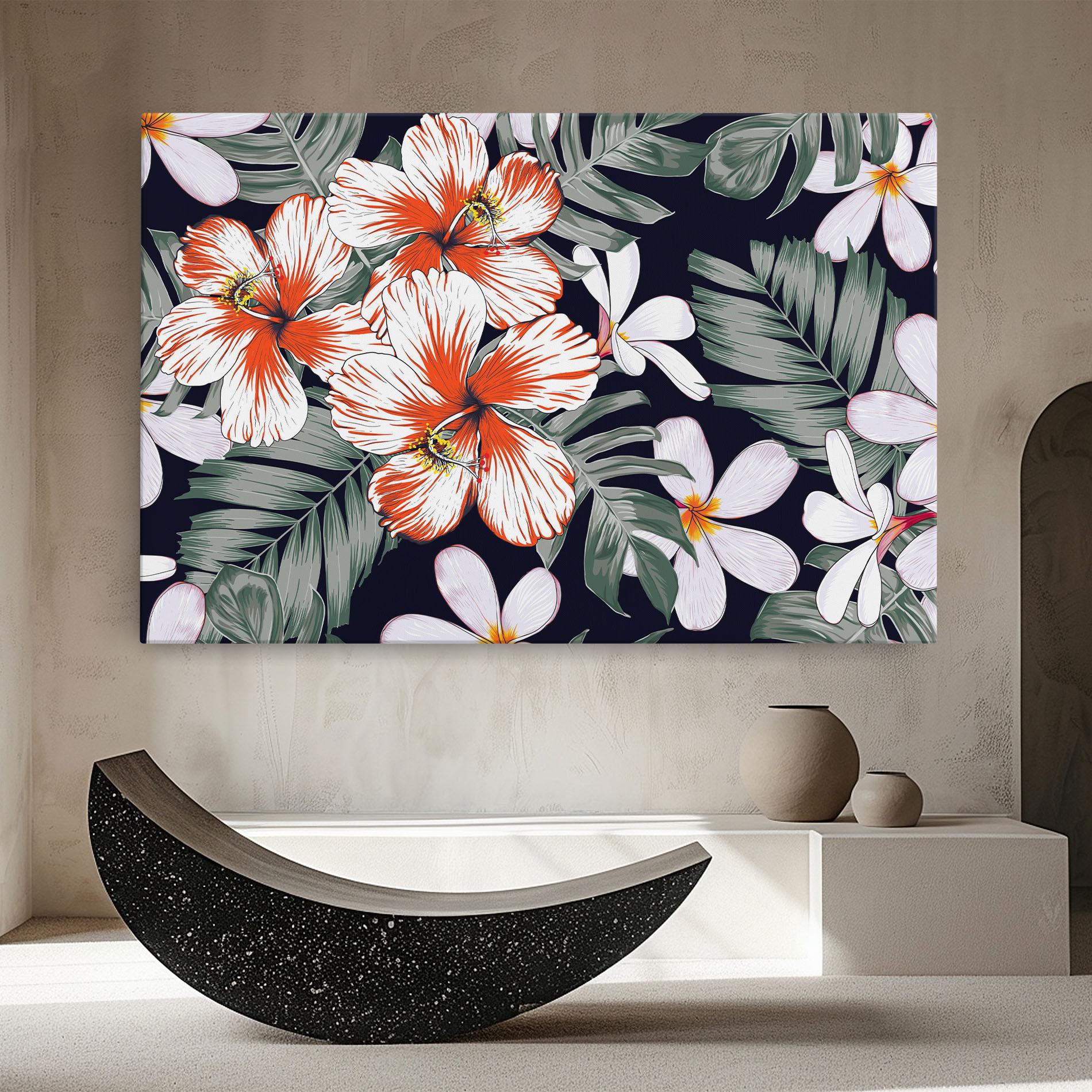 Vászonkép Orange White Exotic mockup 8