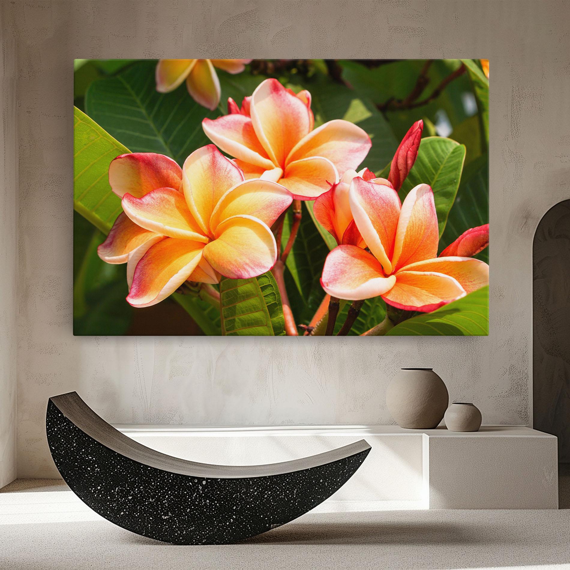 Vászonkép Pretty Plumeria mockup 8