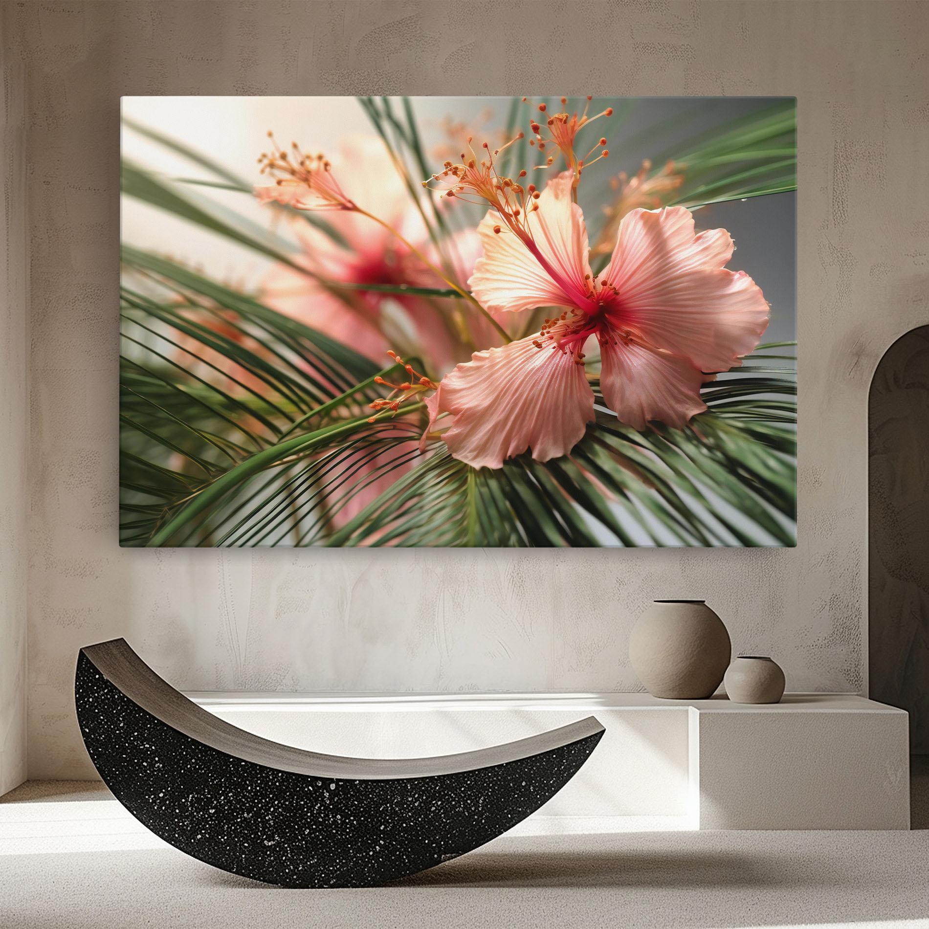 Vászonkép Sunset Exotic Flower mockup 8