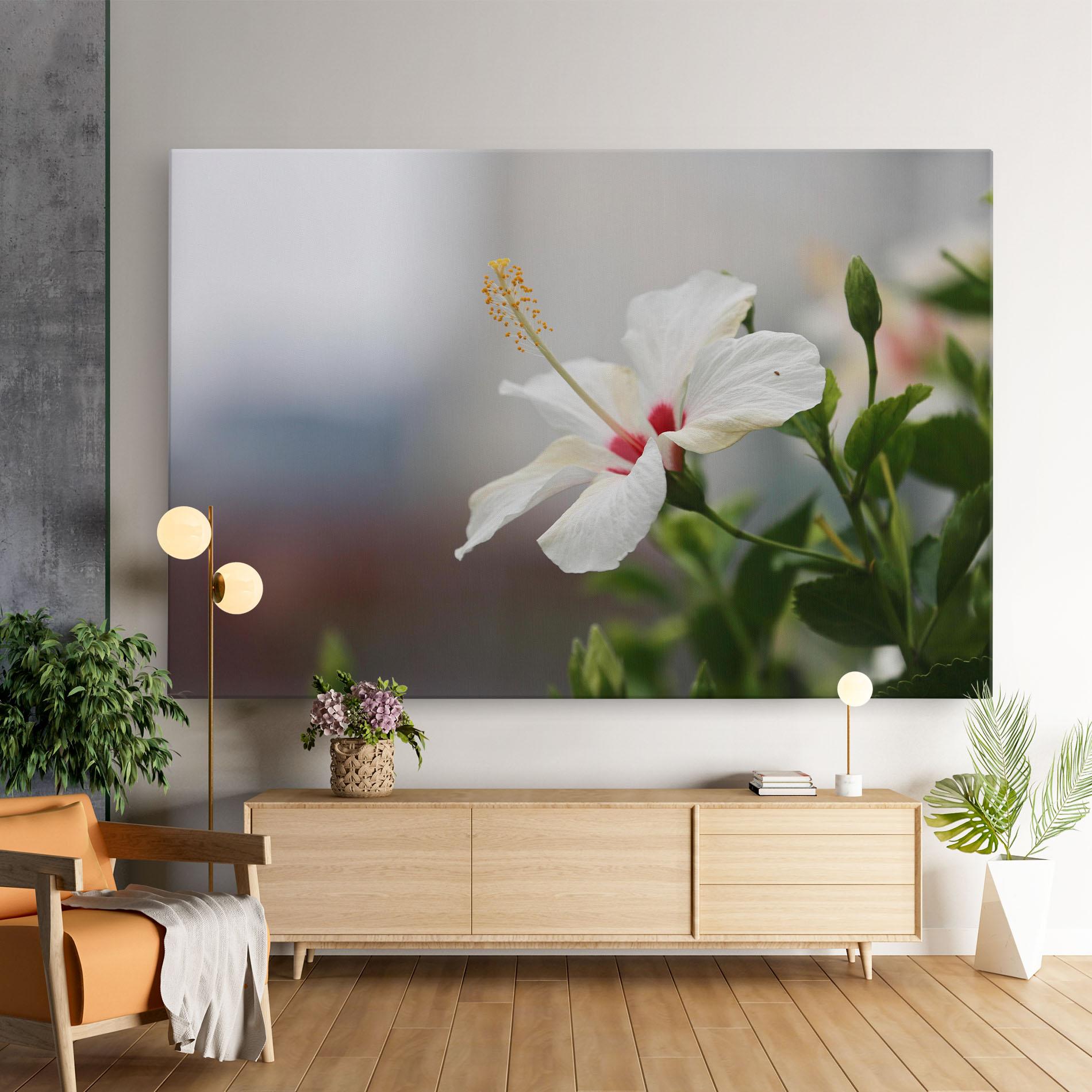 Vászonkép Exotic White Flower mockup 9