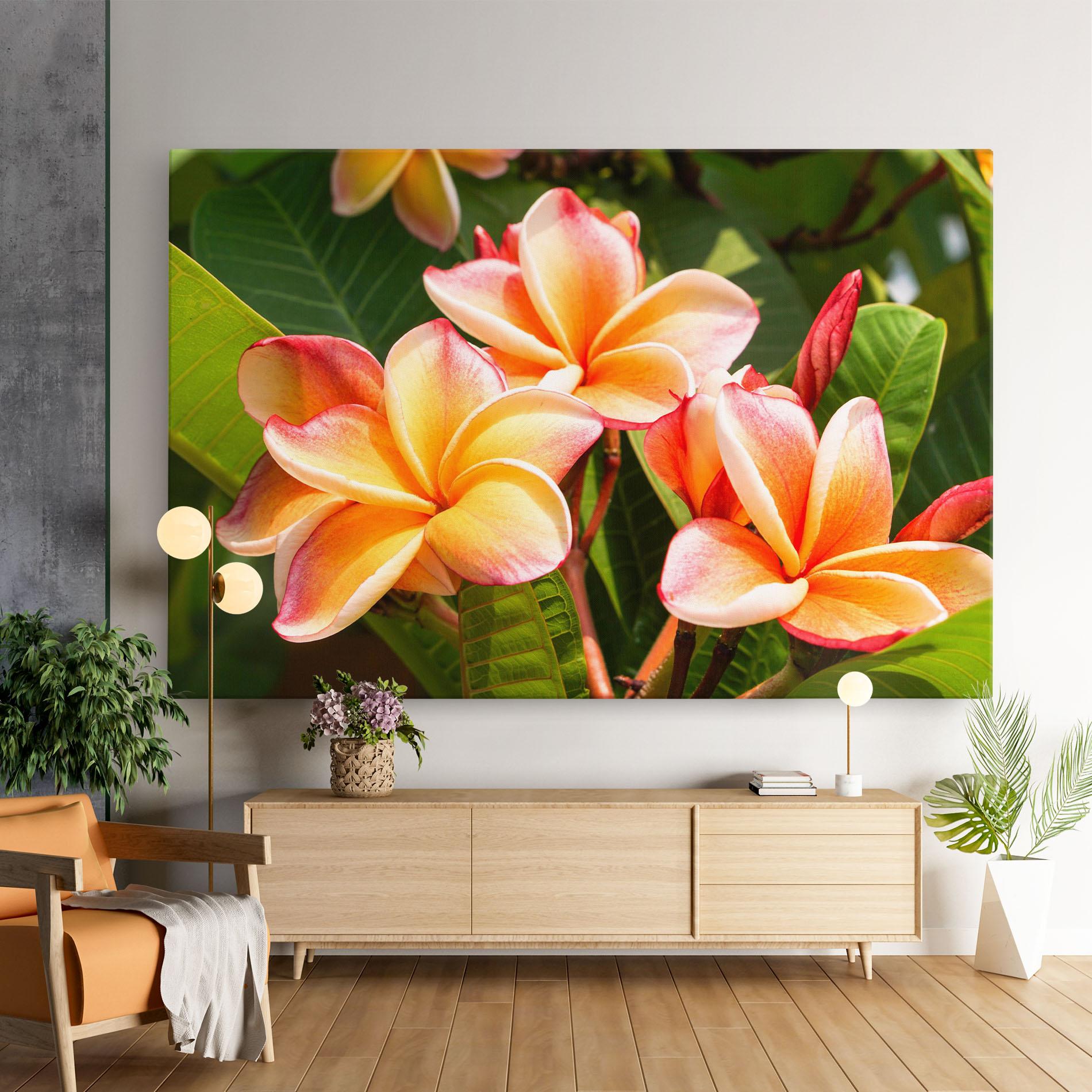 Vászonkép Pretty Plumeria mockup 9