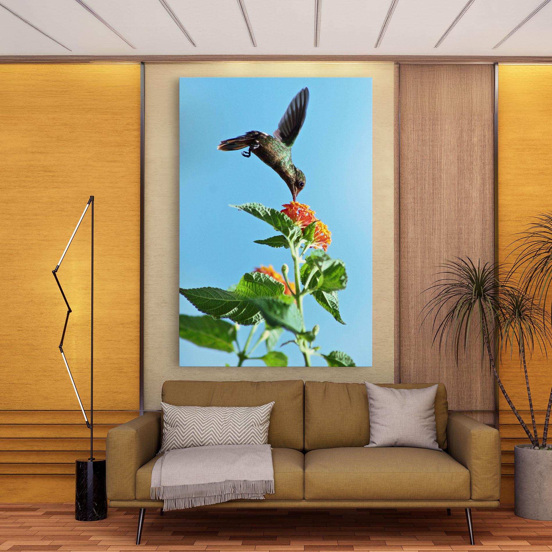 Vászonkép Bird Exotic Flower mockup 9