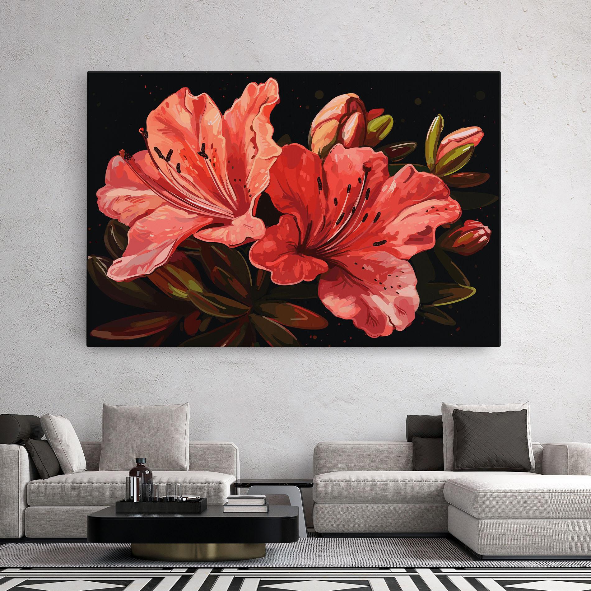 Vászonkép Art Exotic Flower mockup 2