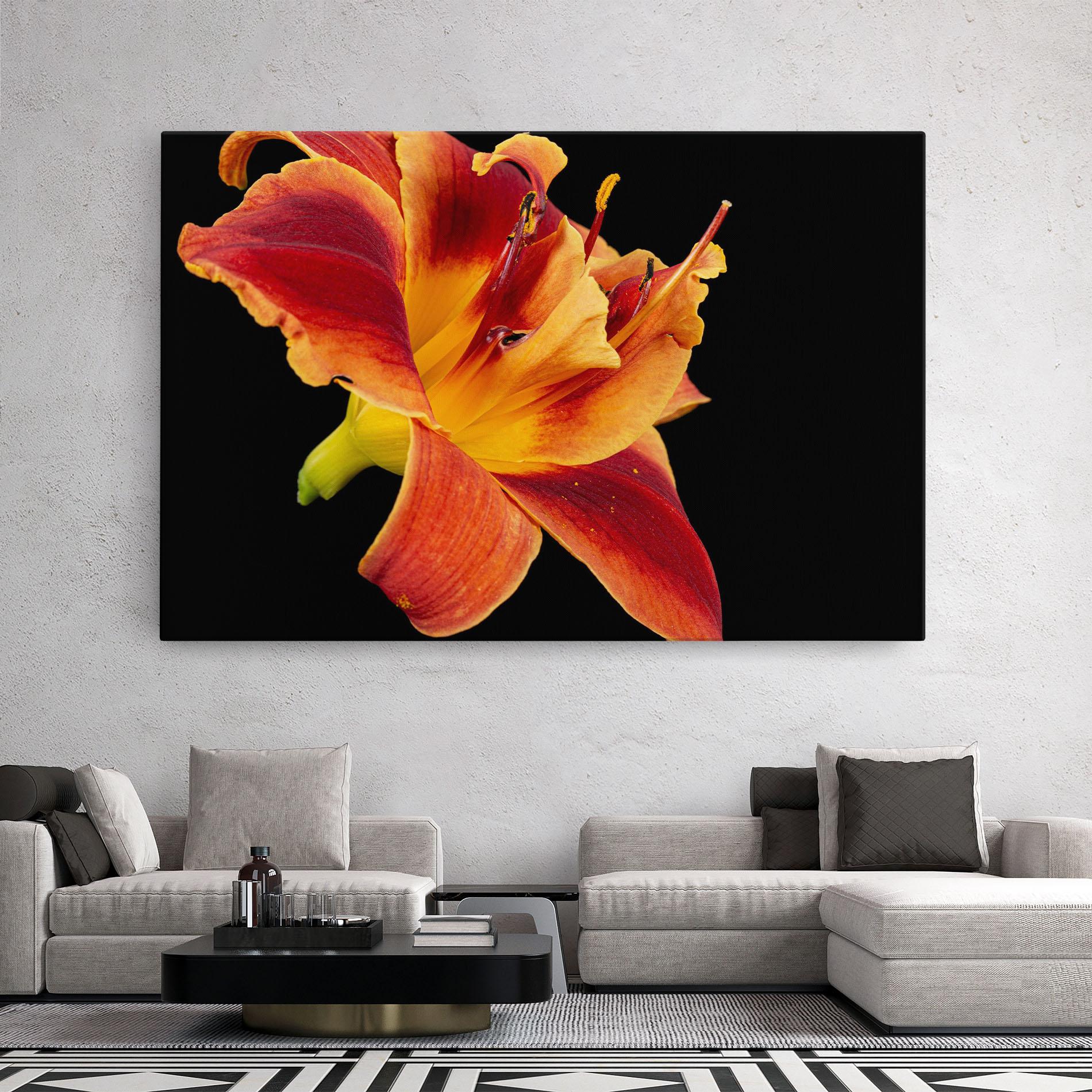 Vászonkép Exotic Orange Red mockup 2