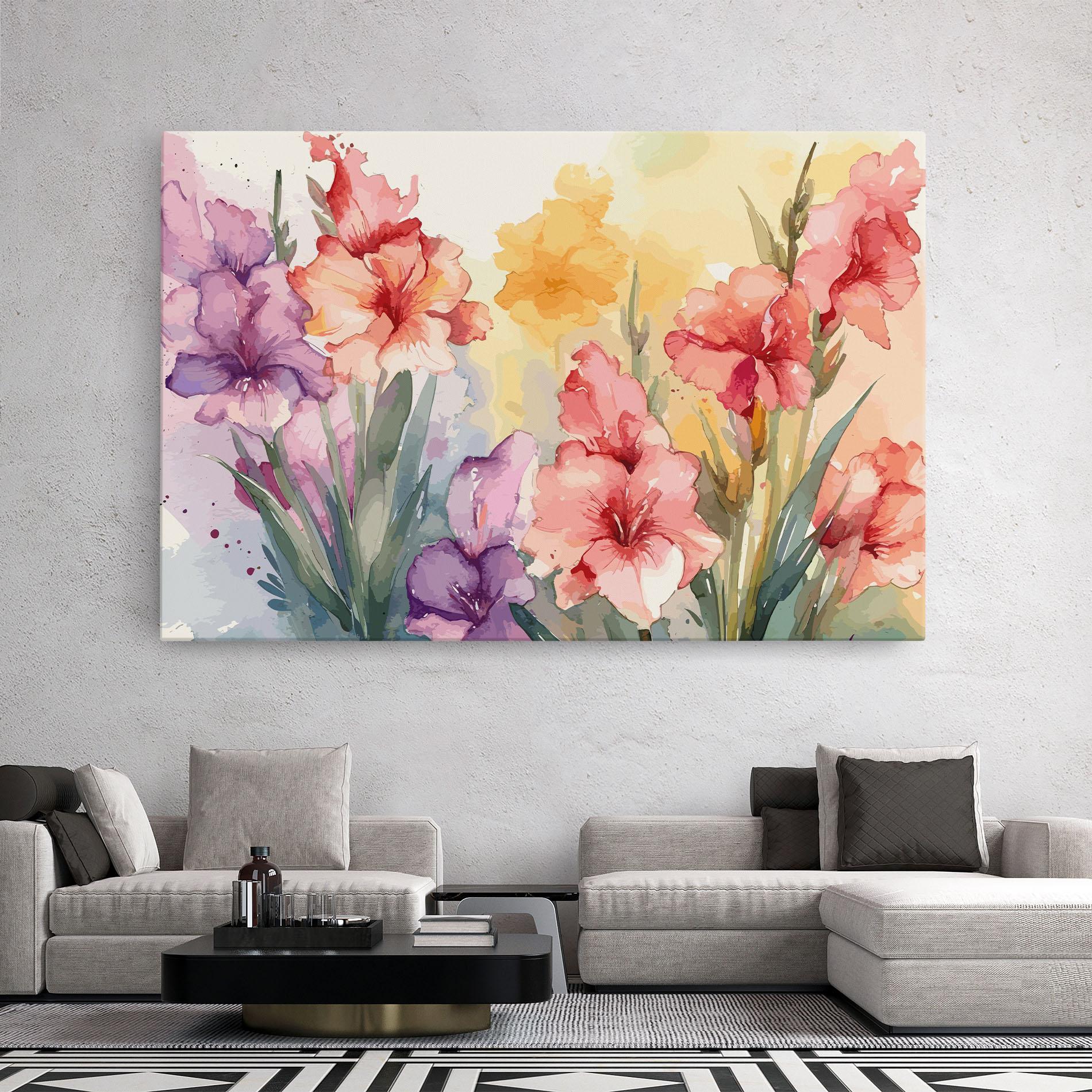 Vászonkép Exotic Watercolor mockup 2