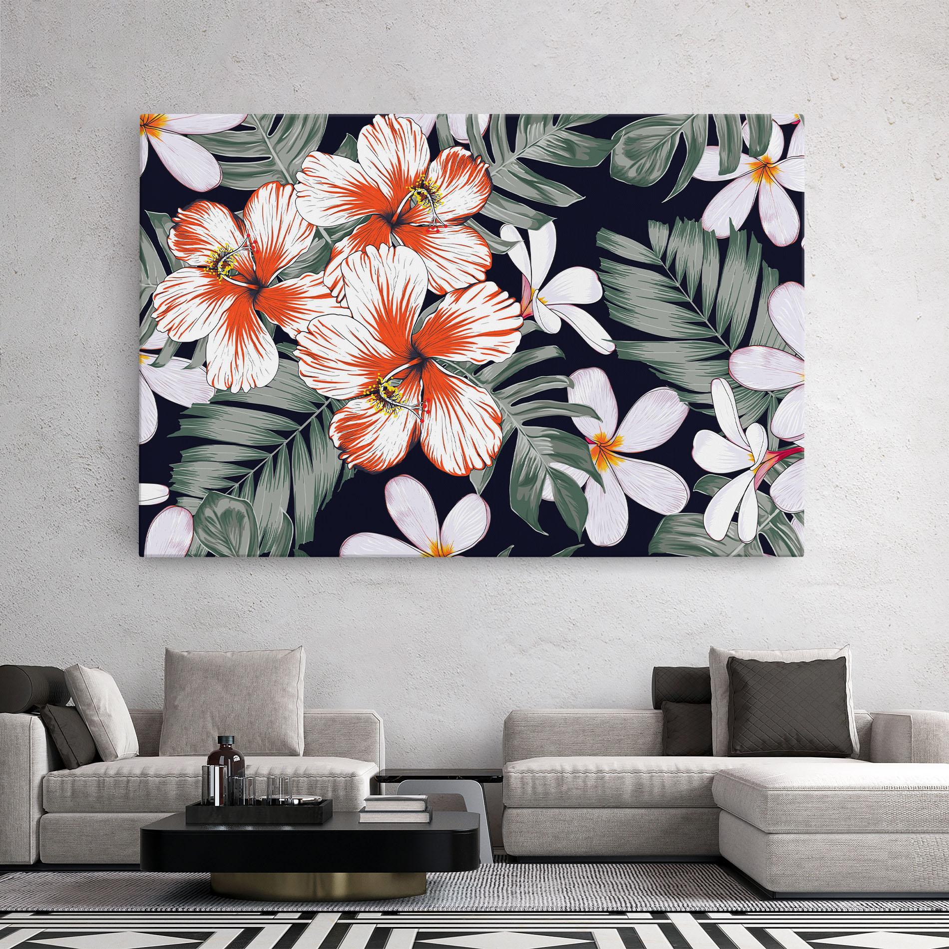 Vászonkép Orange White Exotic mockup 2