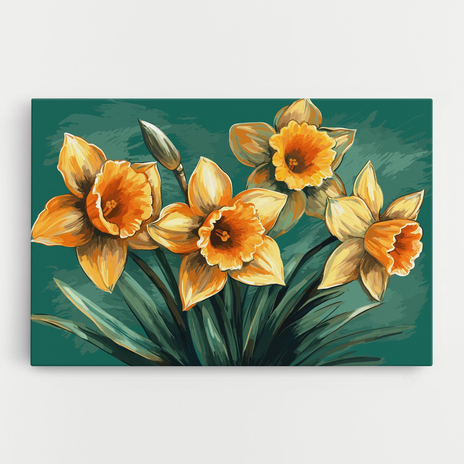 Vászonkép Yellow Wild Flower mockup 0