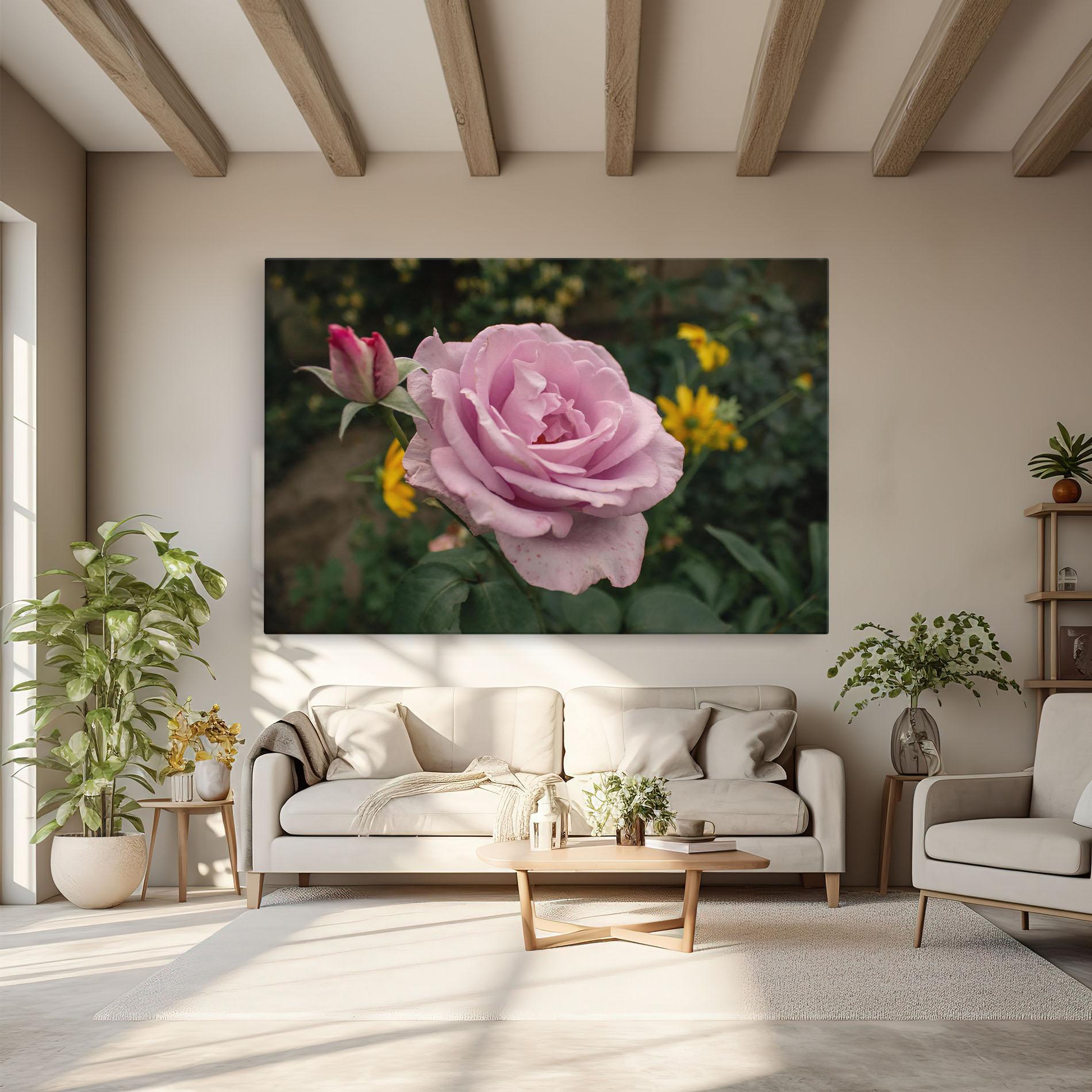 Vászonkép Garden Pink Rose mockup 6