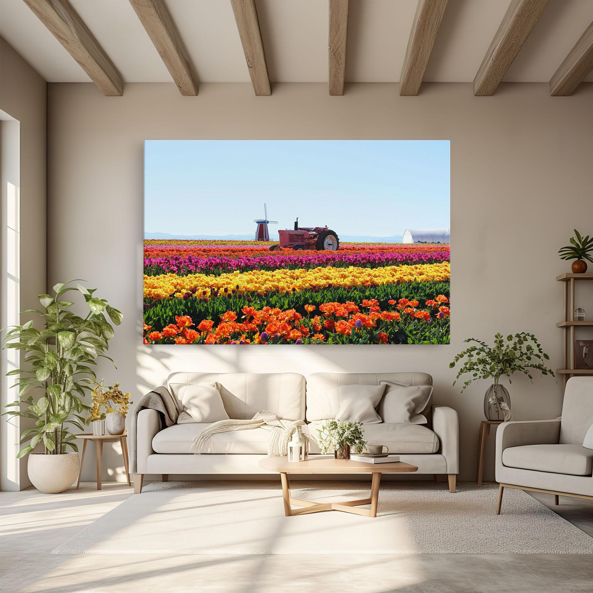 Vászonkép Working Wild Field mockup 6