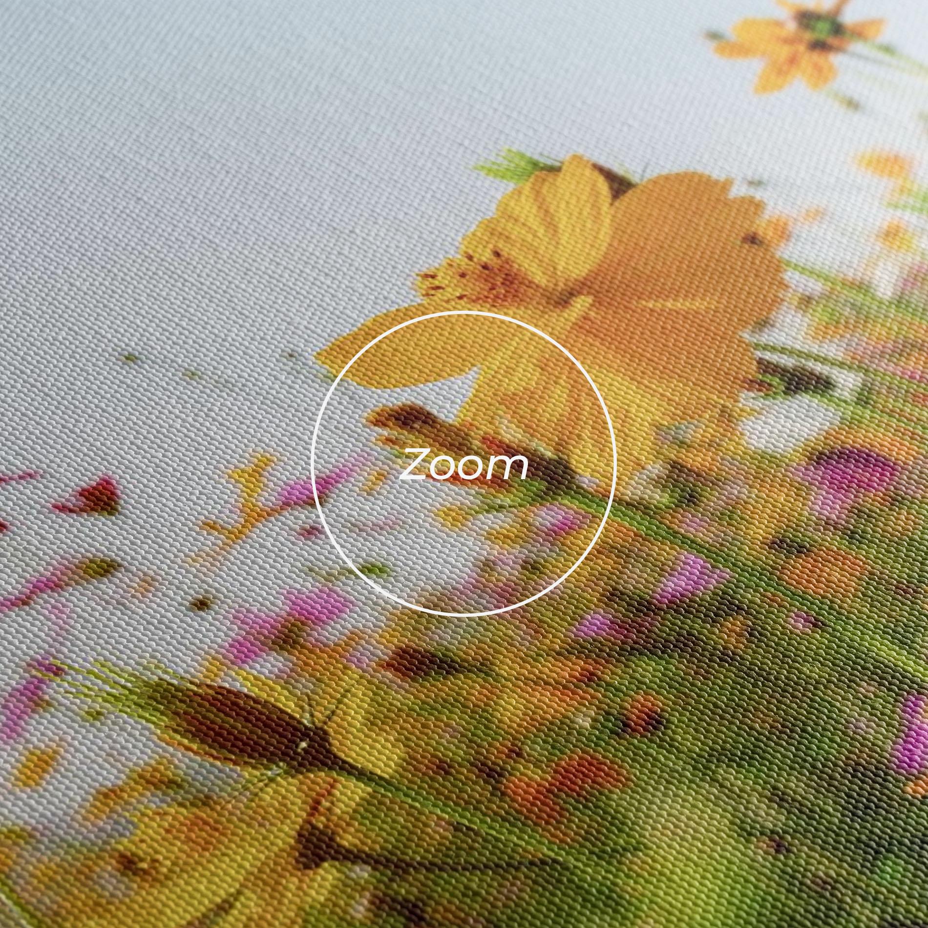 Vászonkép Cosmos Field Sunset mockup 3