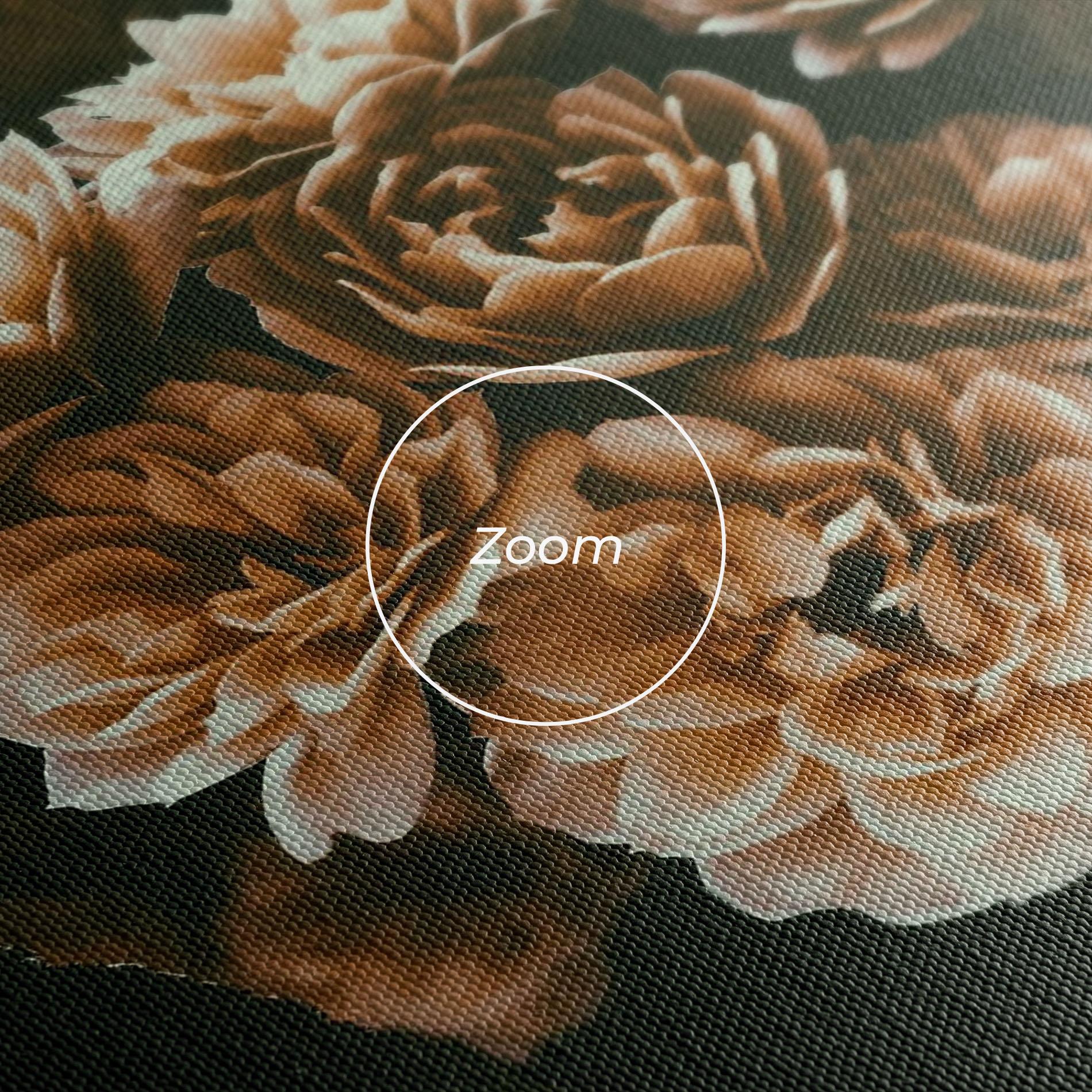 Vászonkép Wild Cream Flower mockup 3