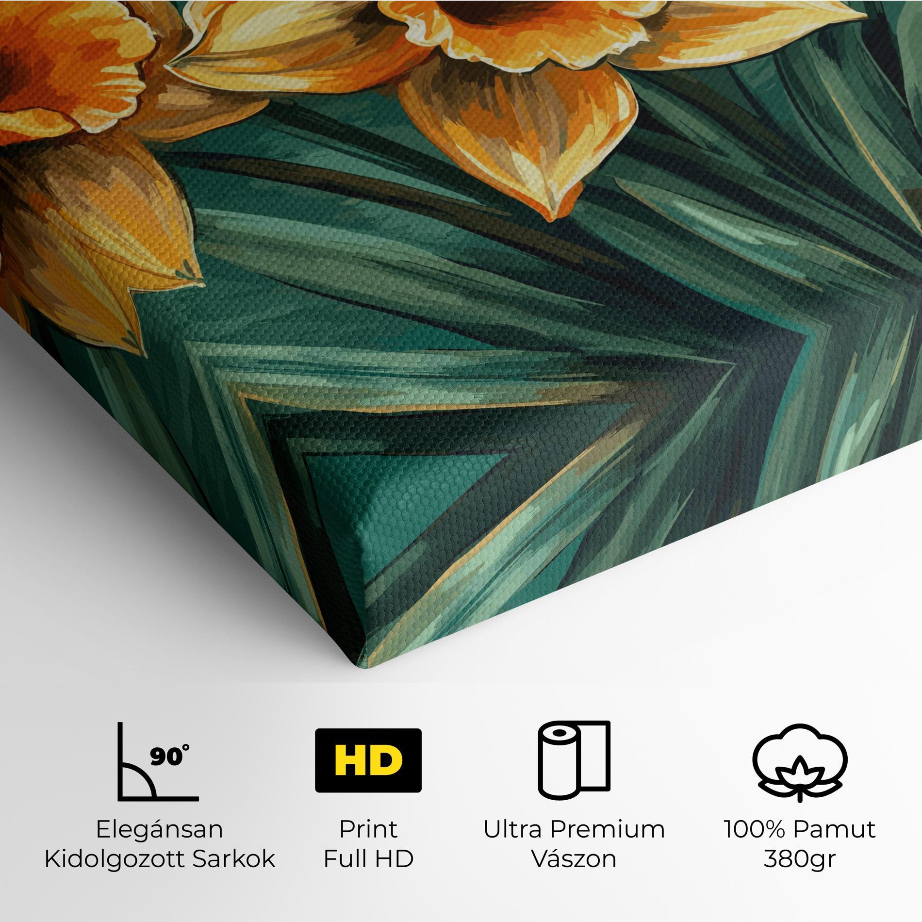 Vászonkép Yellow Wild Flower mockup 4