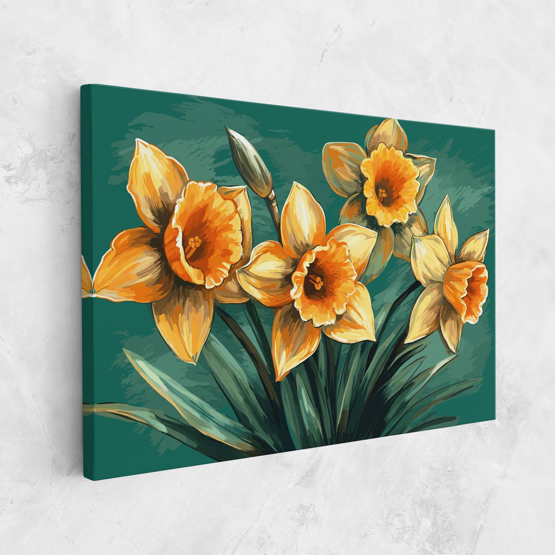 Vászonkép Yellow Wild Flower mockup 1