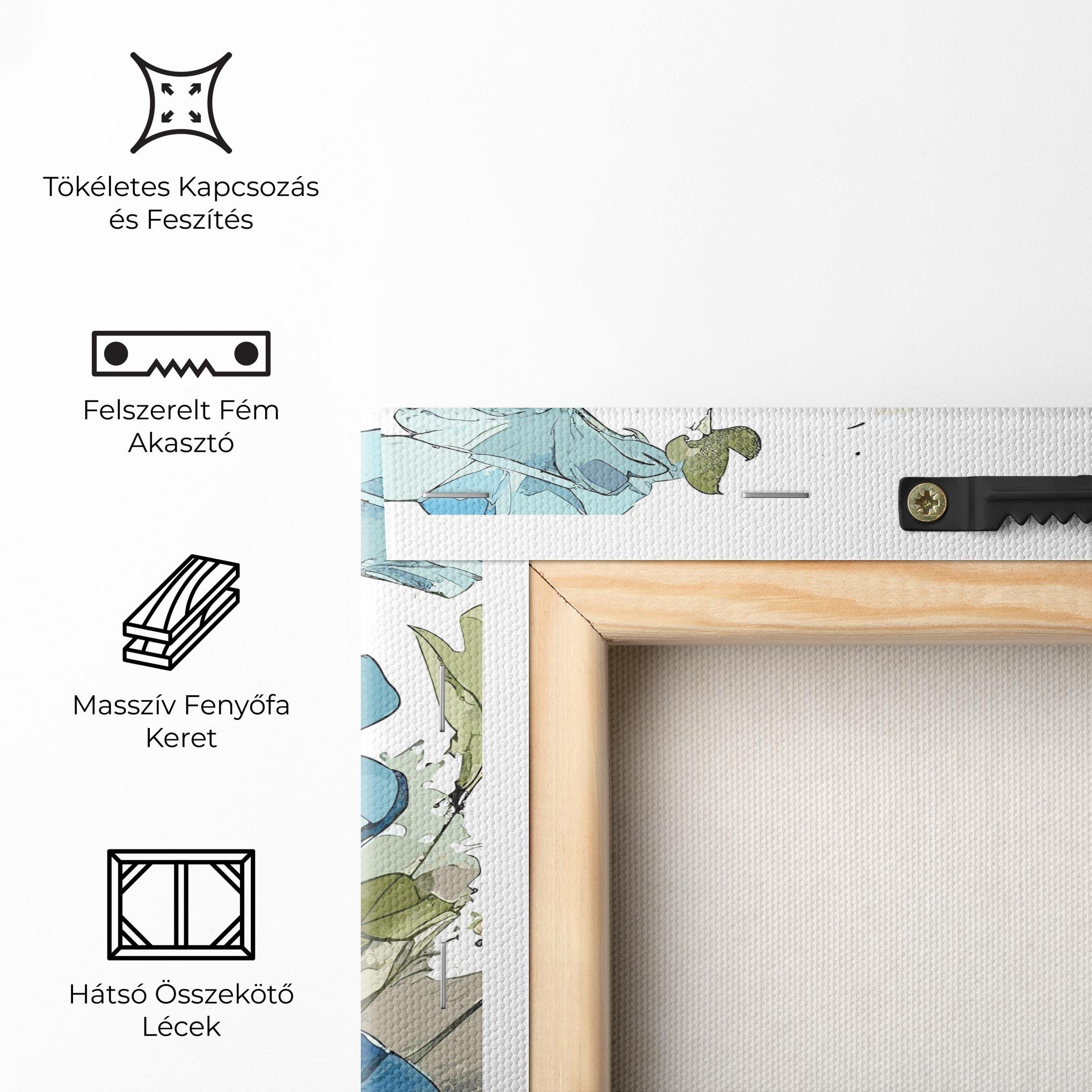 Vászonkép Blue Wild Plant mockup 5