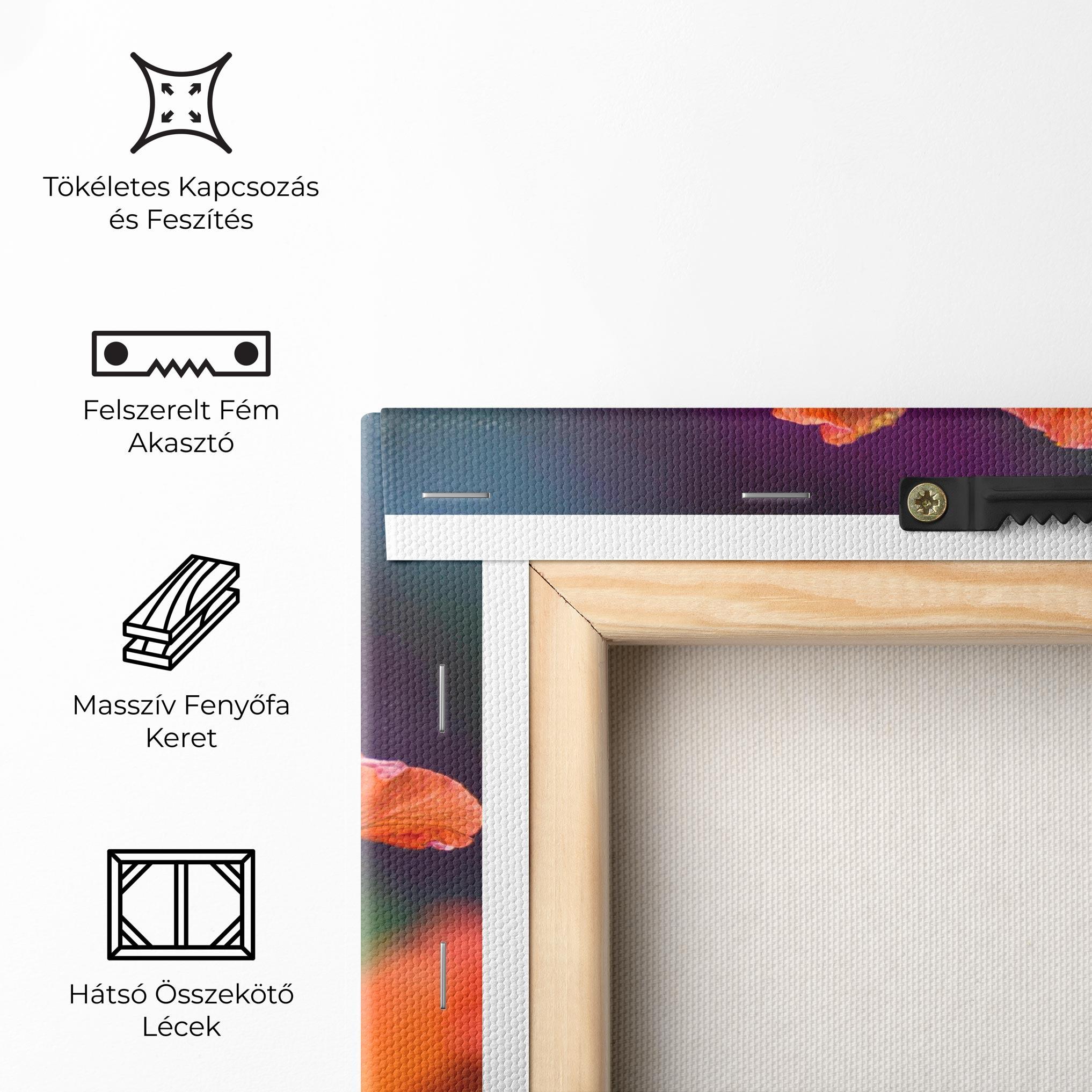 Vászonkép Orange Wild Flower mockup 5