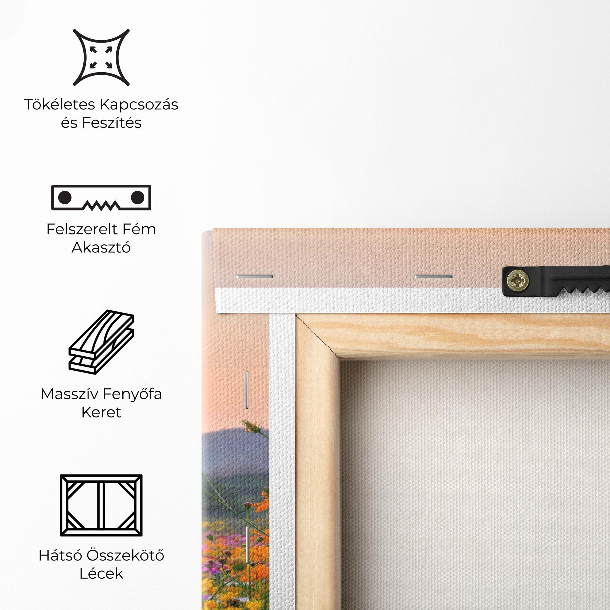 Vászonkép Sunset Mountain Flowerf mockup 5