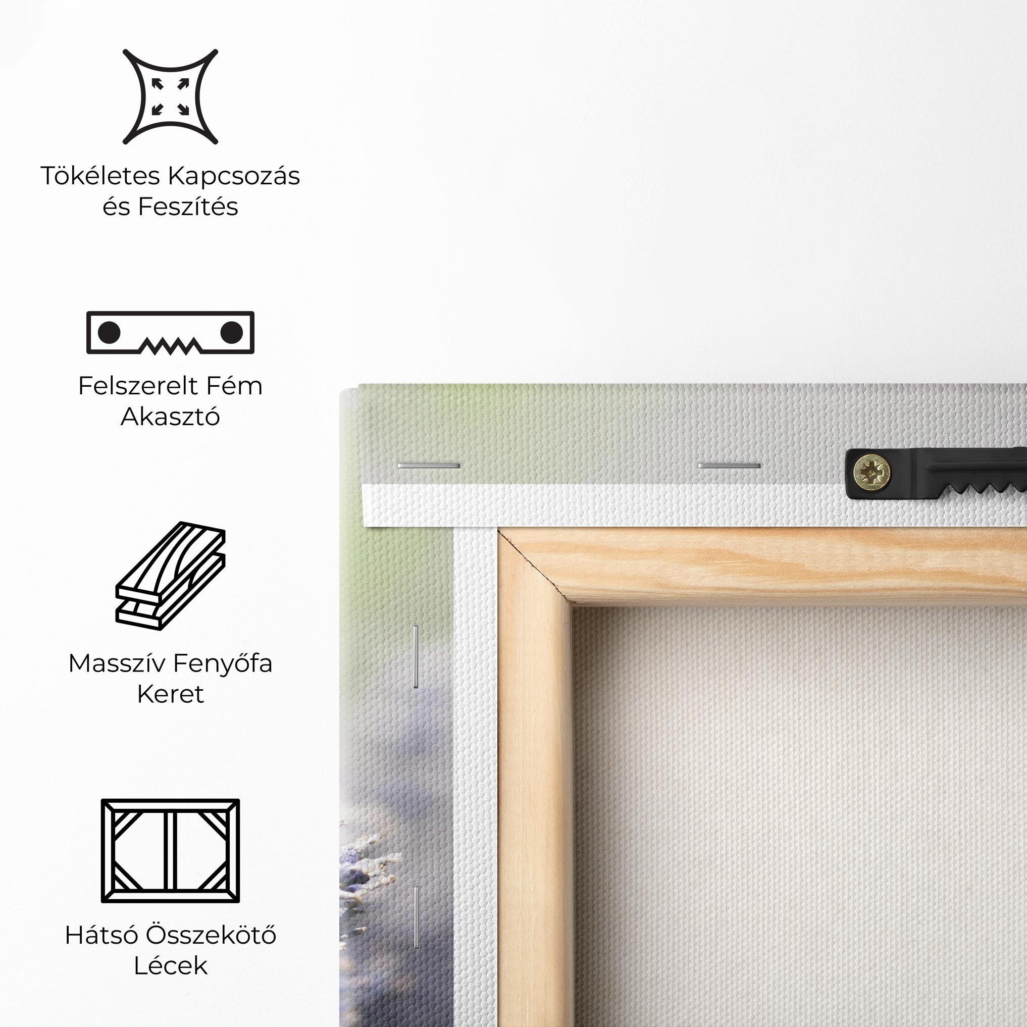 Vászonkép White Purple Wild mockup 5