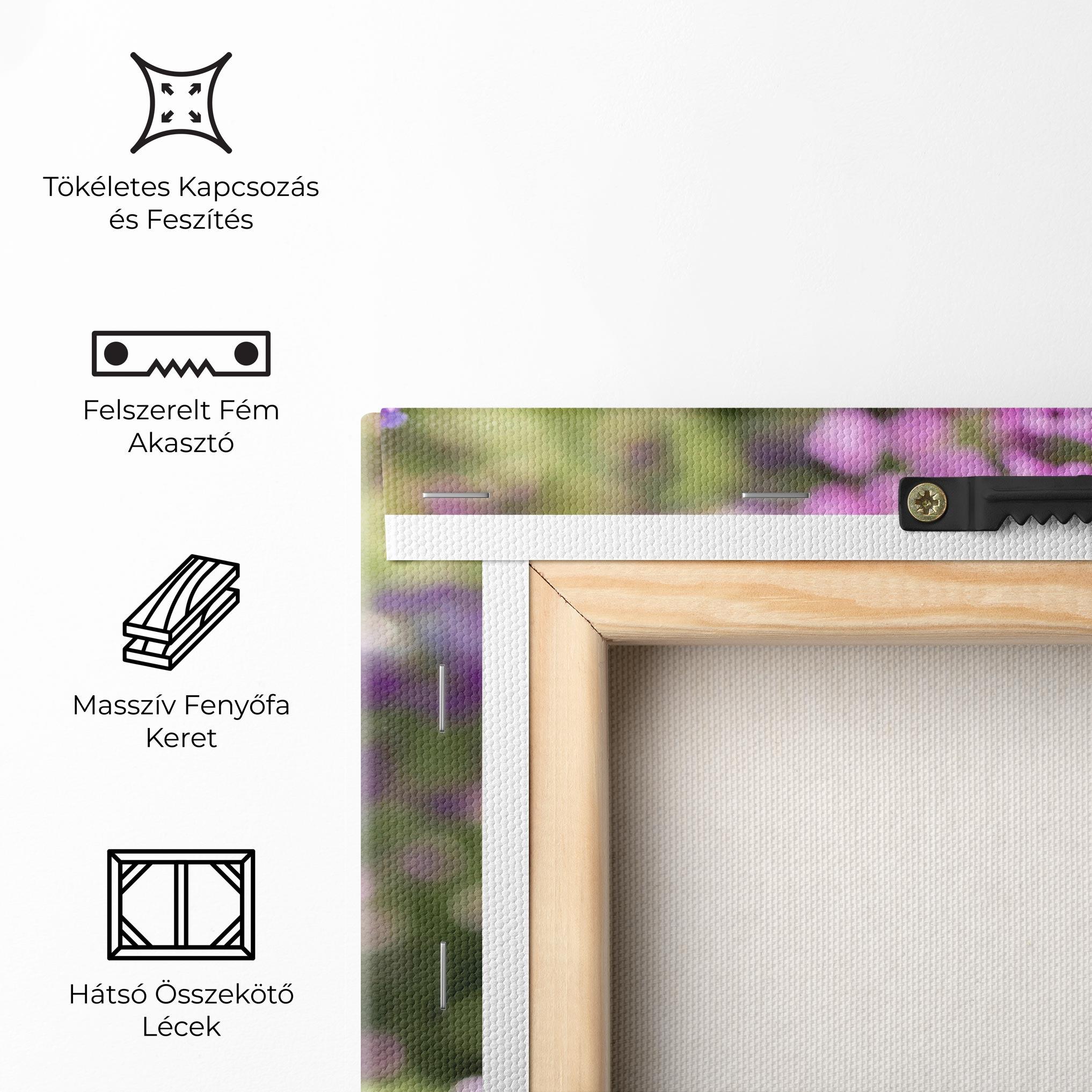 Vászonkép Wild Purple Field mockup 5