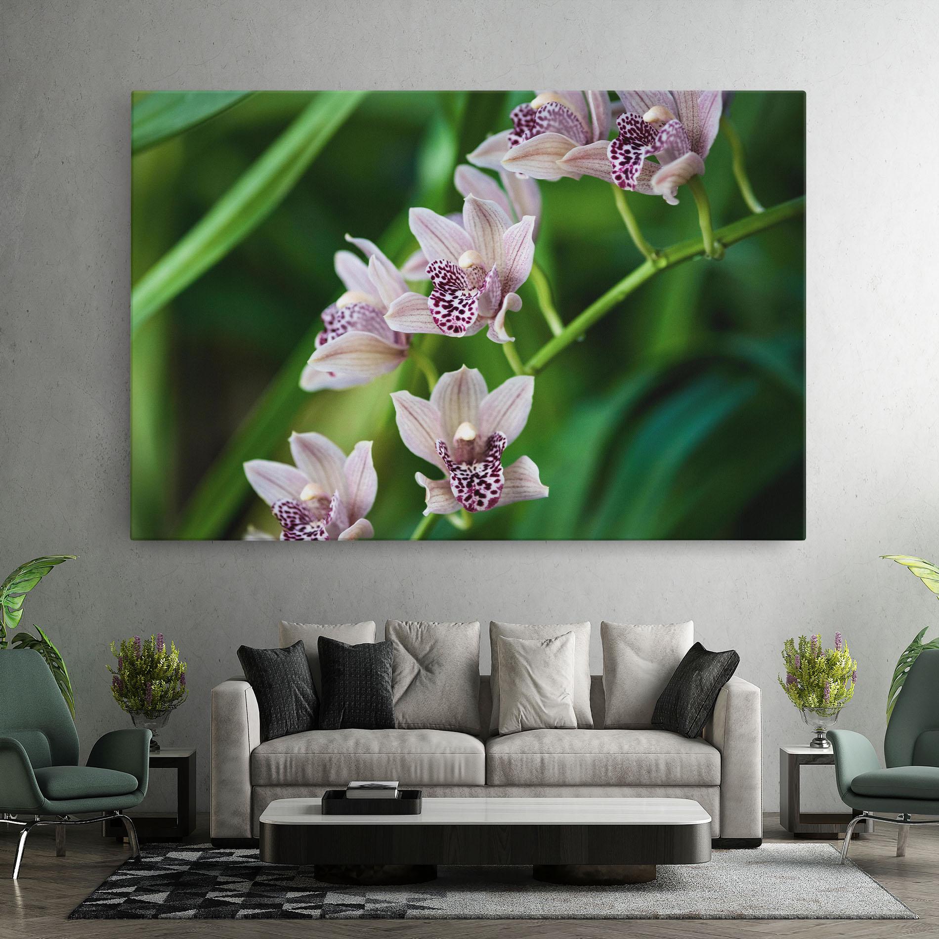 Vászonkép Cymbidium Orchid mockup 7