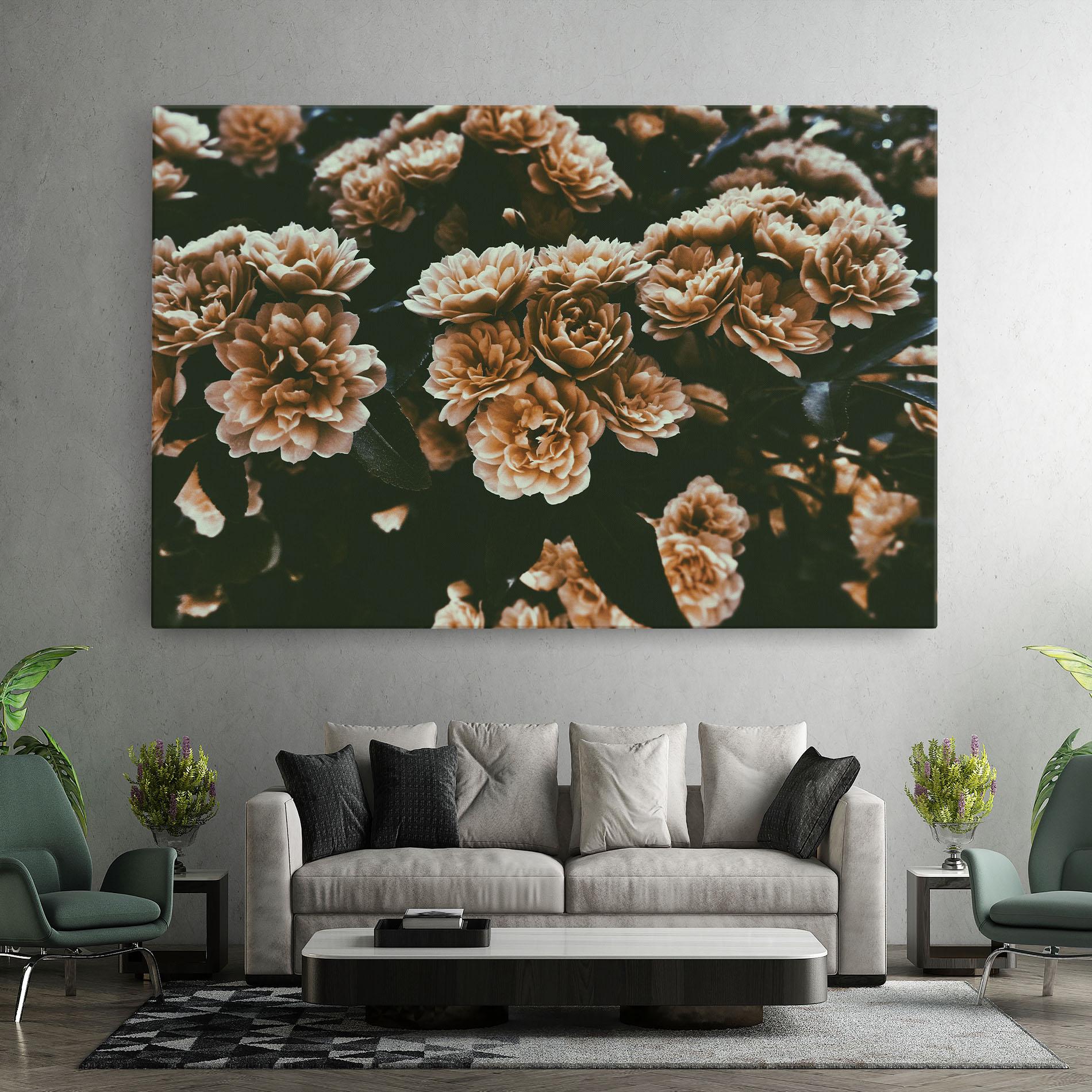 Vászonkép Wild Cream Flower mockup 7