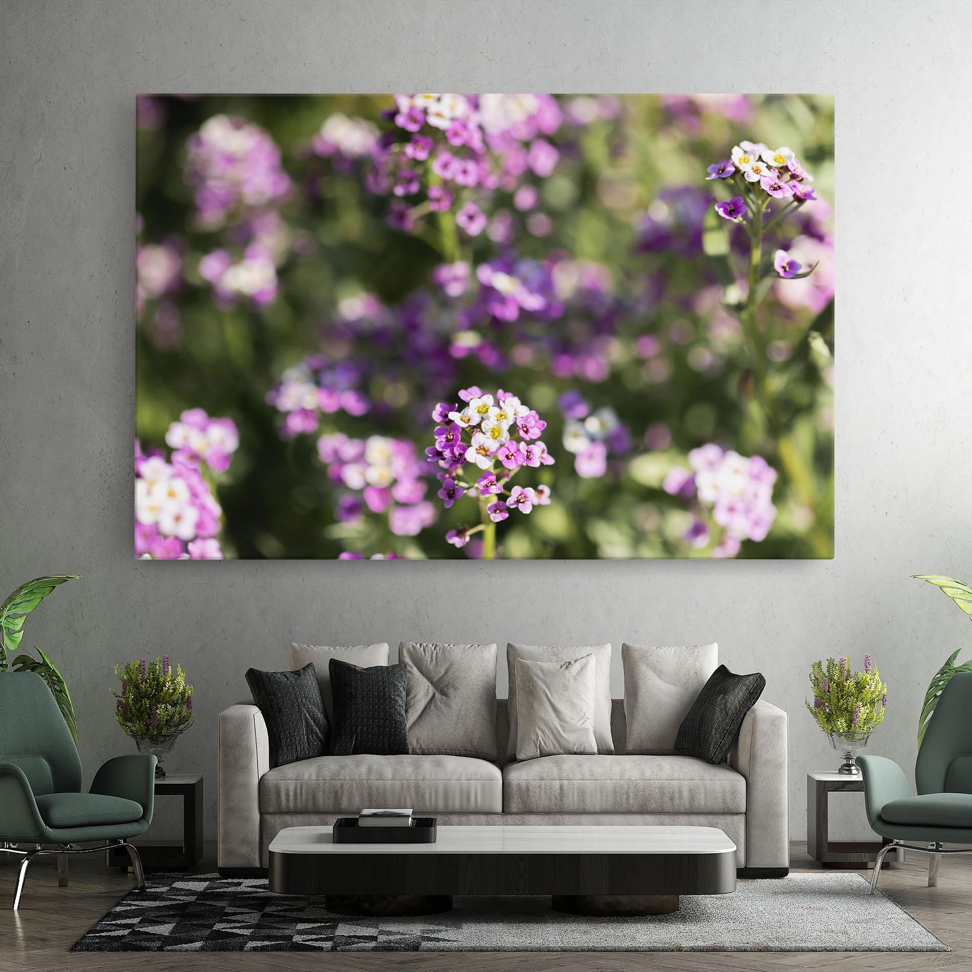 Vászonkép Wild Purple Field mockup 7