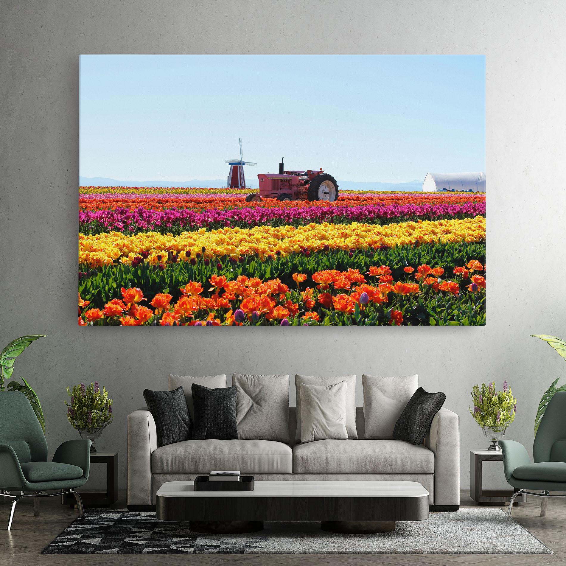 Vászonkép Working Wild Field mockup 7