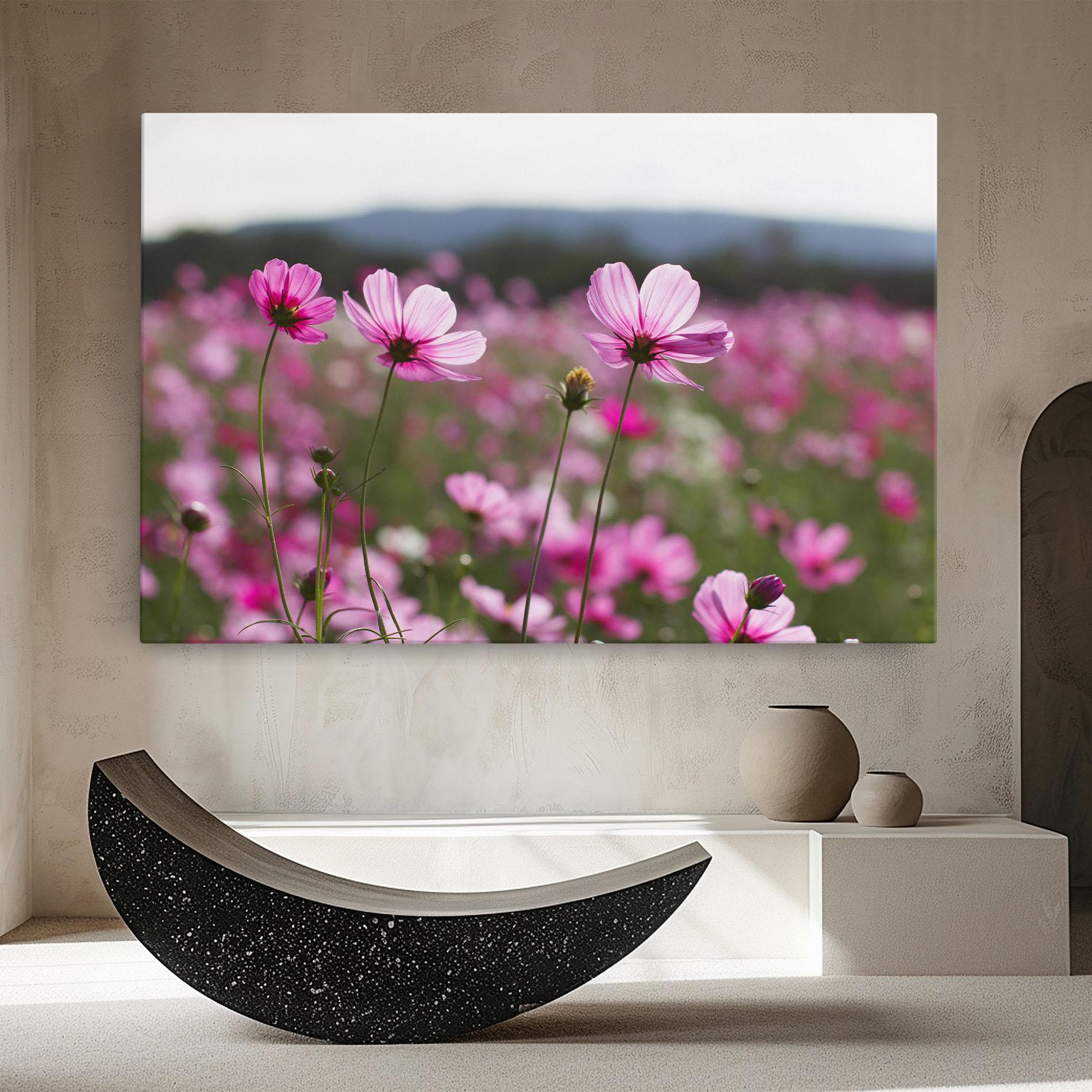 Vászonkép Cosmos Flower mockup 8