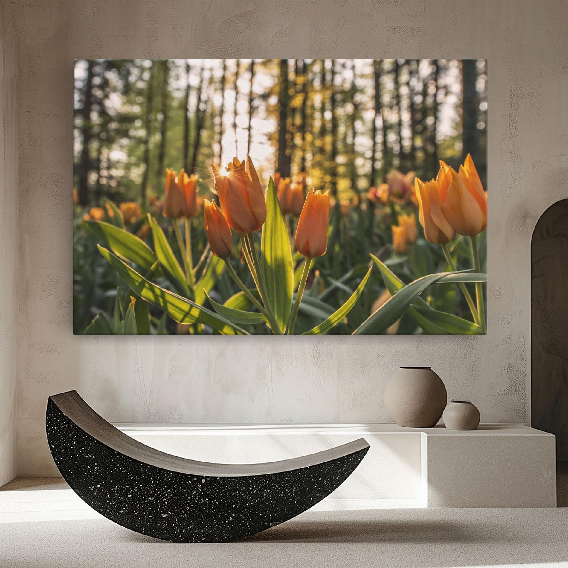 Vászonkép Forest Tulips mockup 8