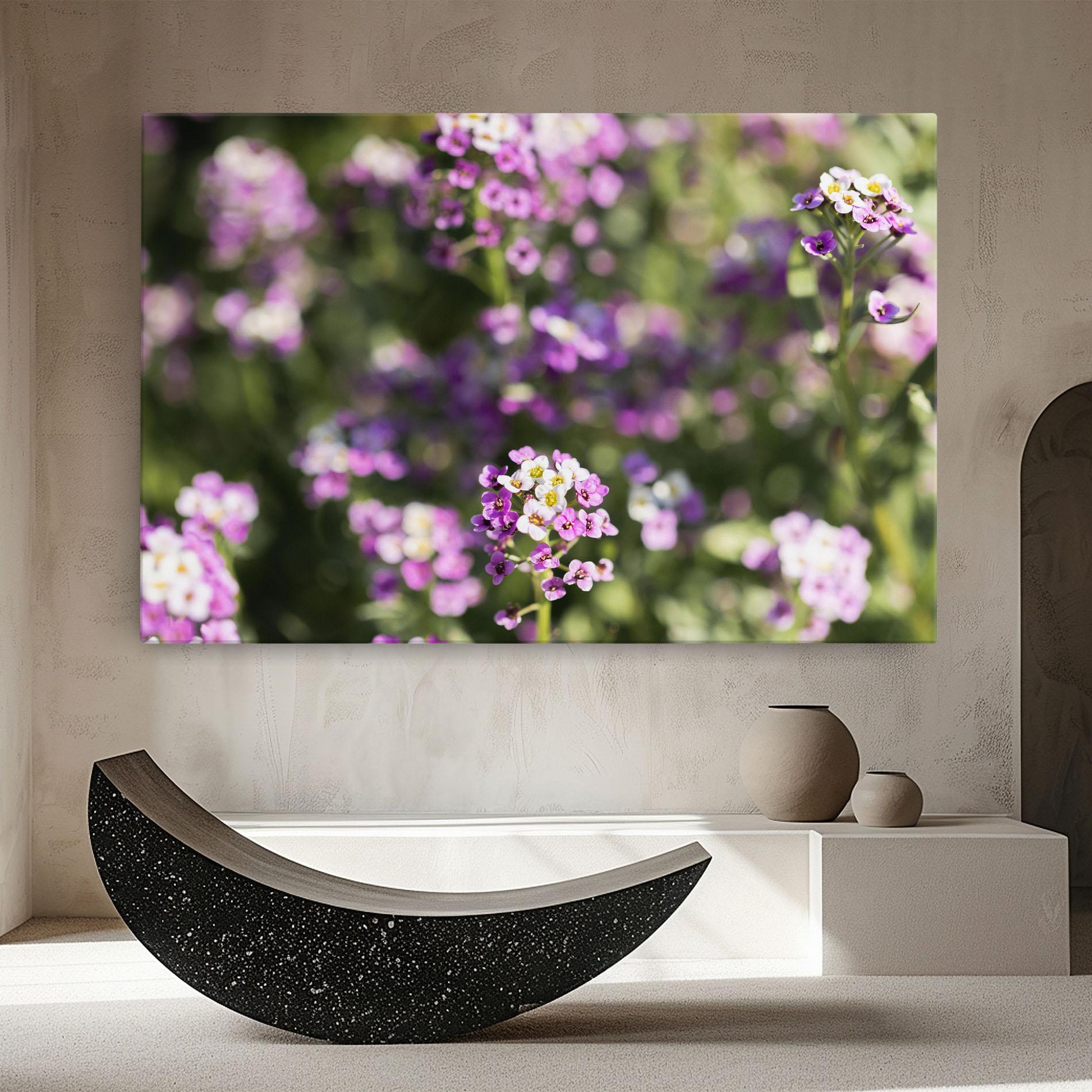 Vászonkép Wild Purple Field mockup 8