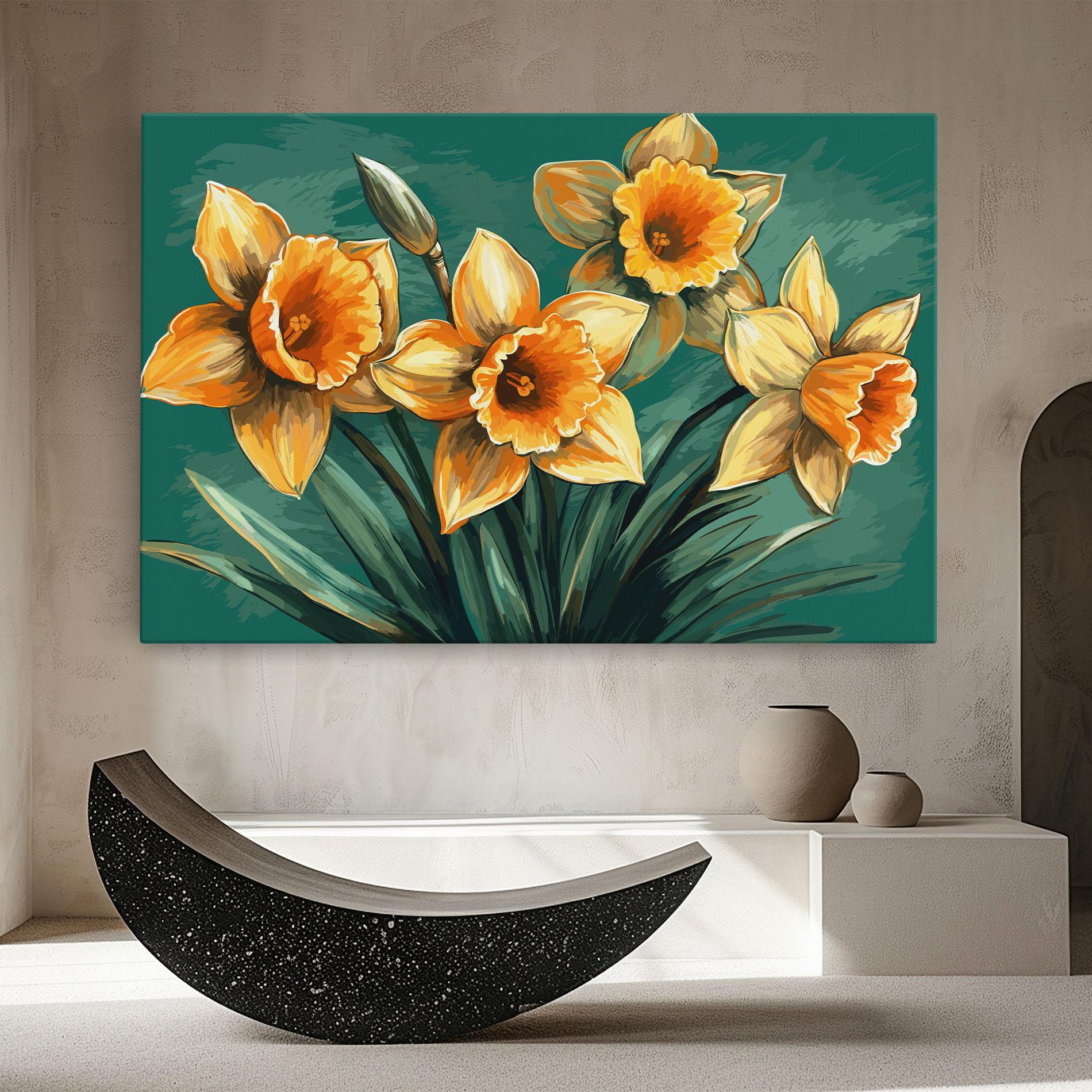 Vászonkép Yellow Wild Flower mockup 8