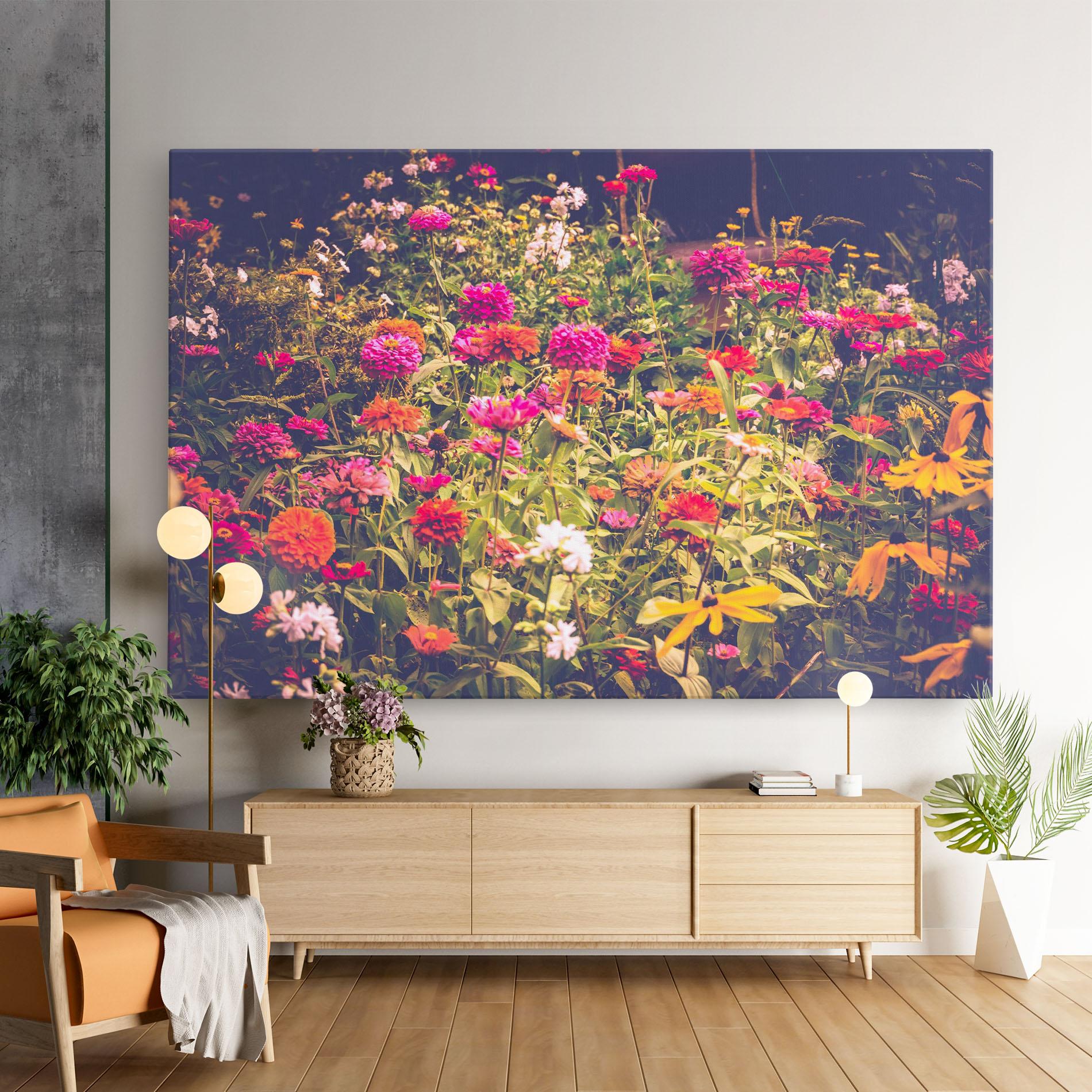 Vászonkép Colorful Wild Field mockup 9