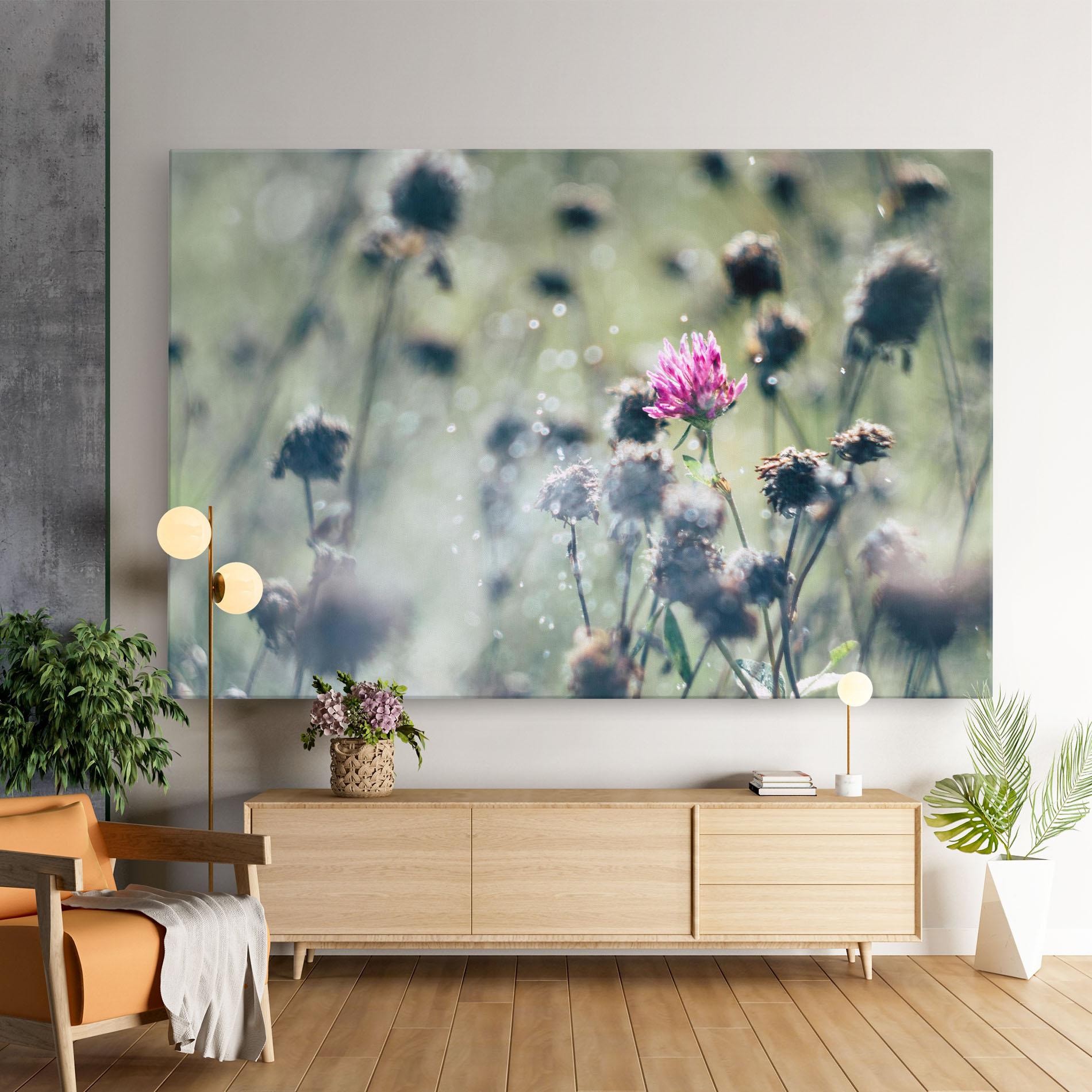 Vászonkép Dreamy Purple Flower mockup 9