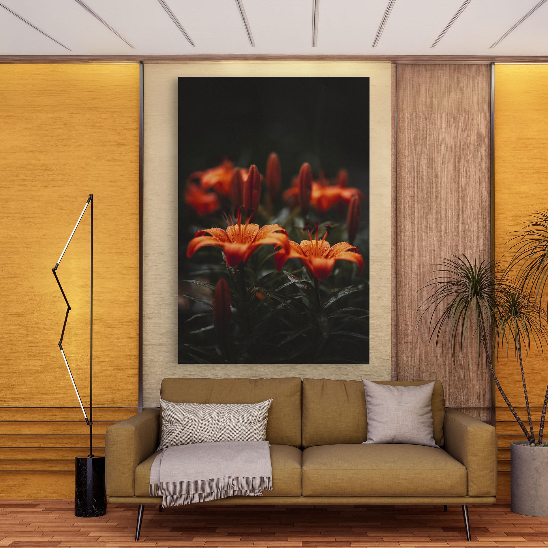 Vászonkép Dreamy Wild Flower mockup 9