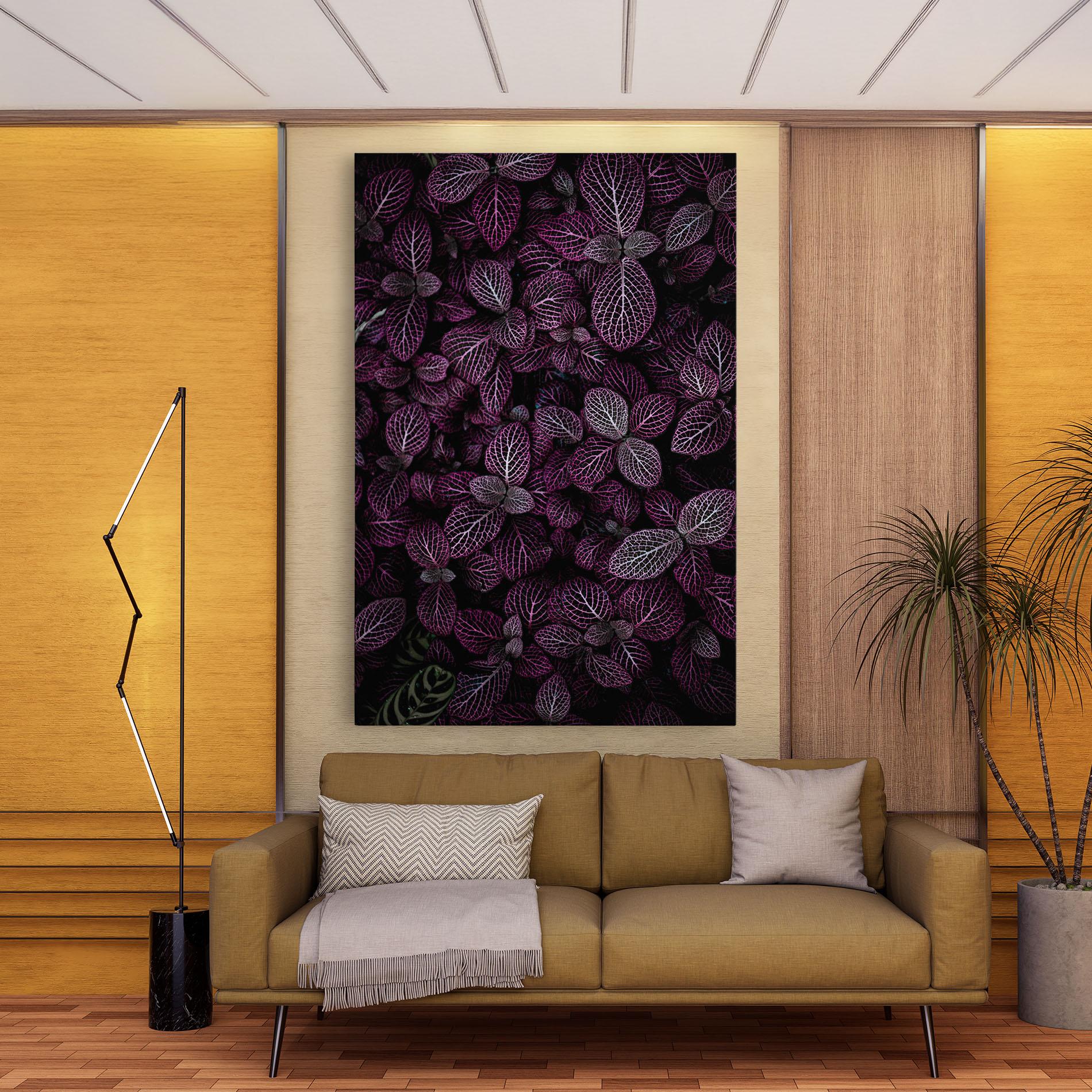 Vászonkép Purple Leaves mockup 9