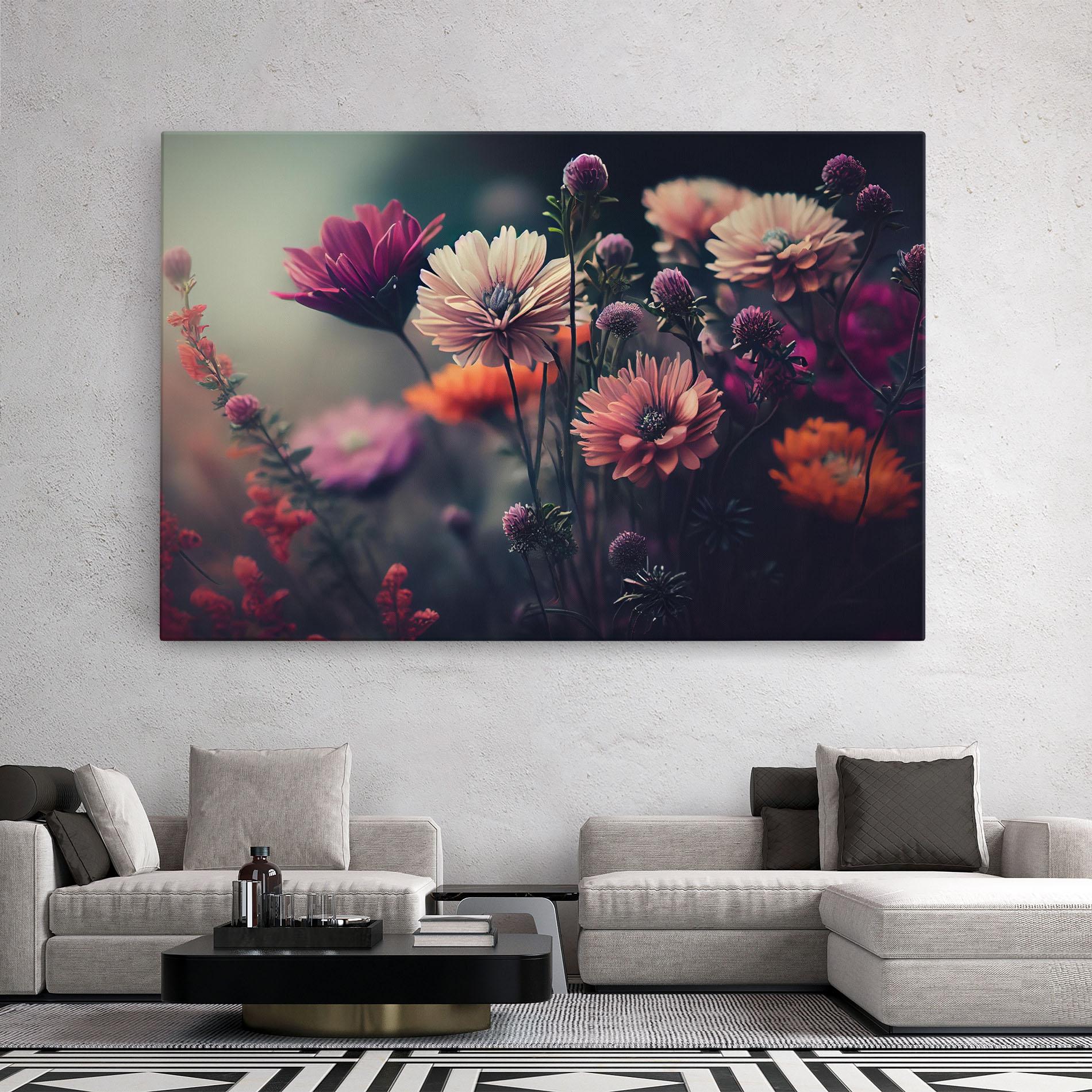 Vászonkép Beautiful Flower Garden mockup 2