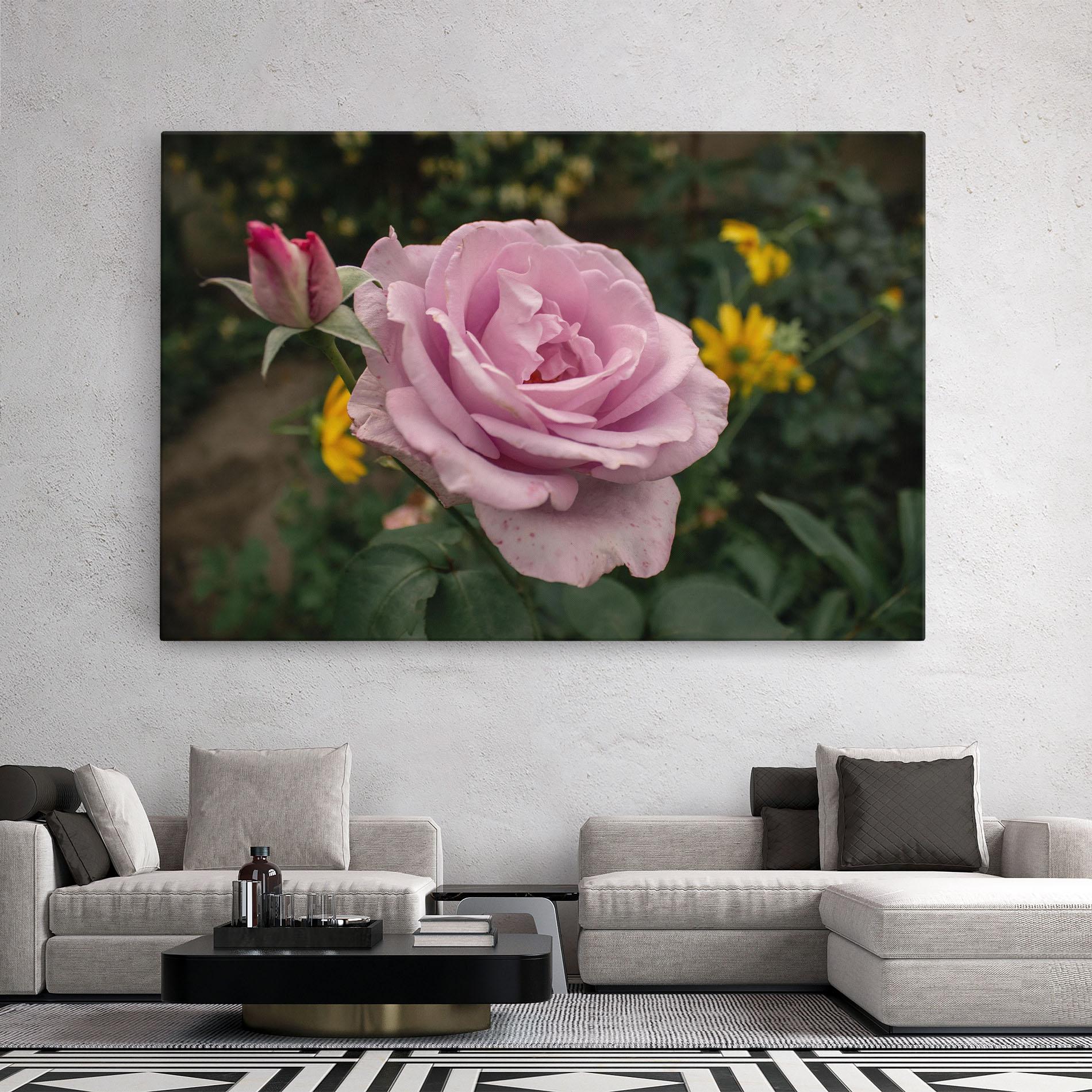 Vászonkép Garden Pink Rose mockup 2